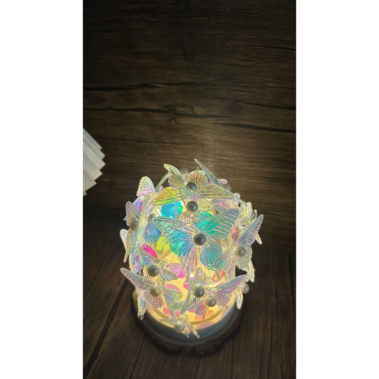 Lampe d'ambiance de papillon USB - ensemble fait à la main à faire soi-même, cadeau créatif pour filles/enseignants, lampe de nuit ambiance de