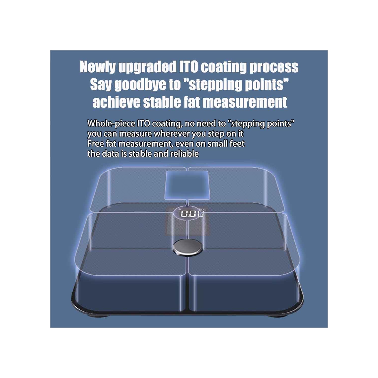 Pèse-personne intelligent professionnel pour la maison – Analyse corporelle à indicateurs multiples, données synchronisées, utilisation à la maison