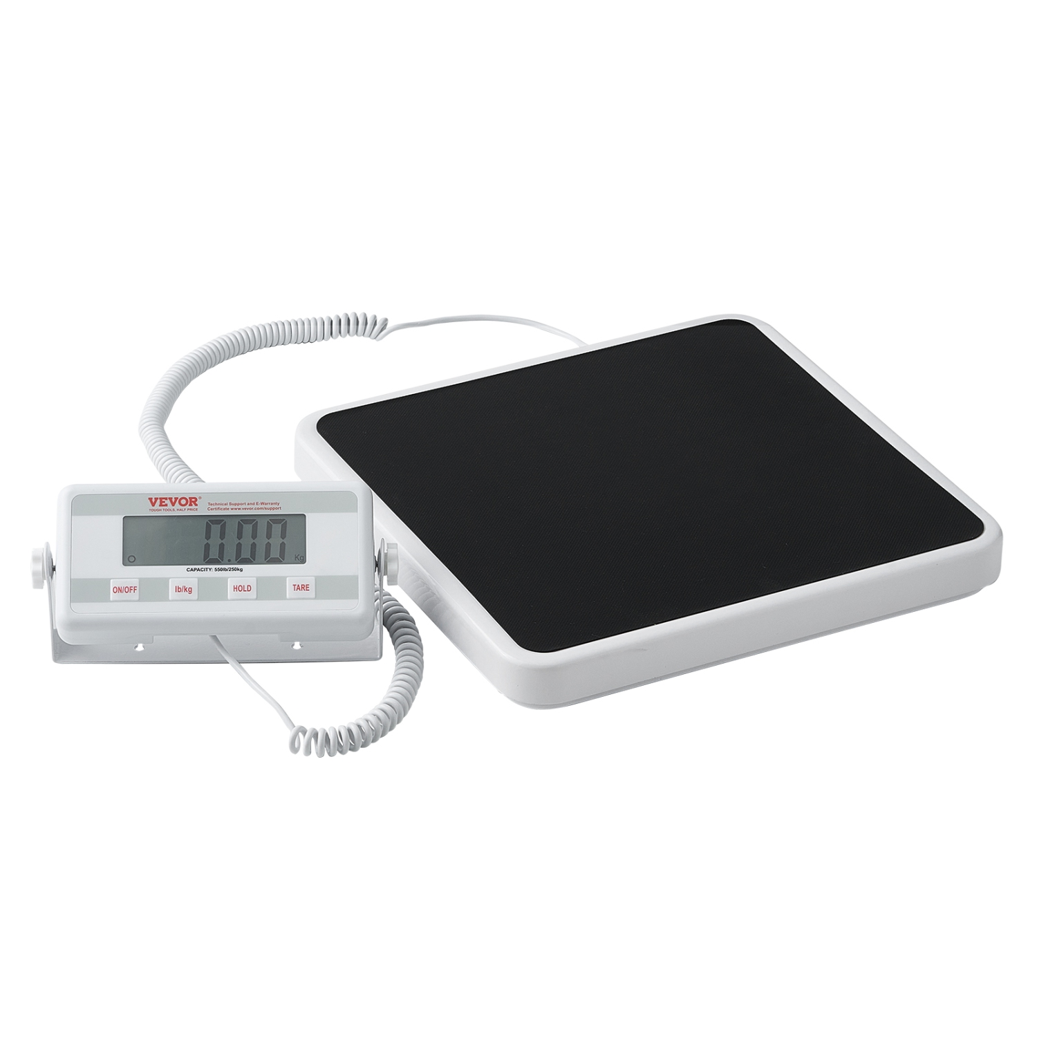 VEVOR 2 Units Professional Digital Medical Scale, for Weighing - with Anti-Slip Mat, Hold & Tare Function, 550LBS Capacity Physician Wight Scale for