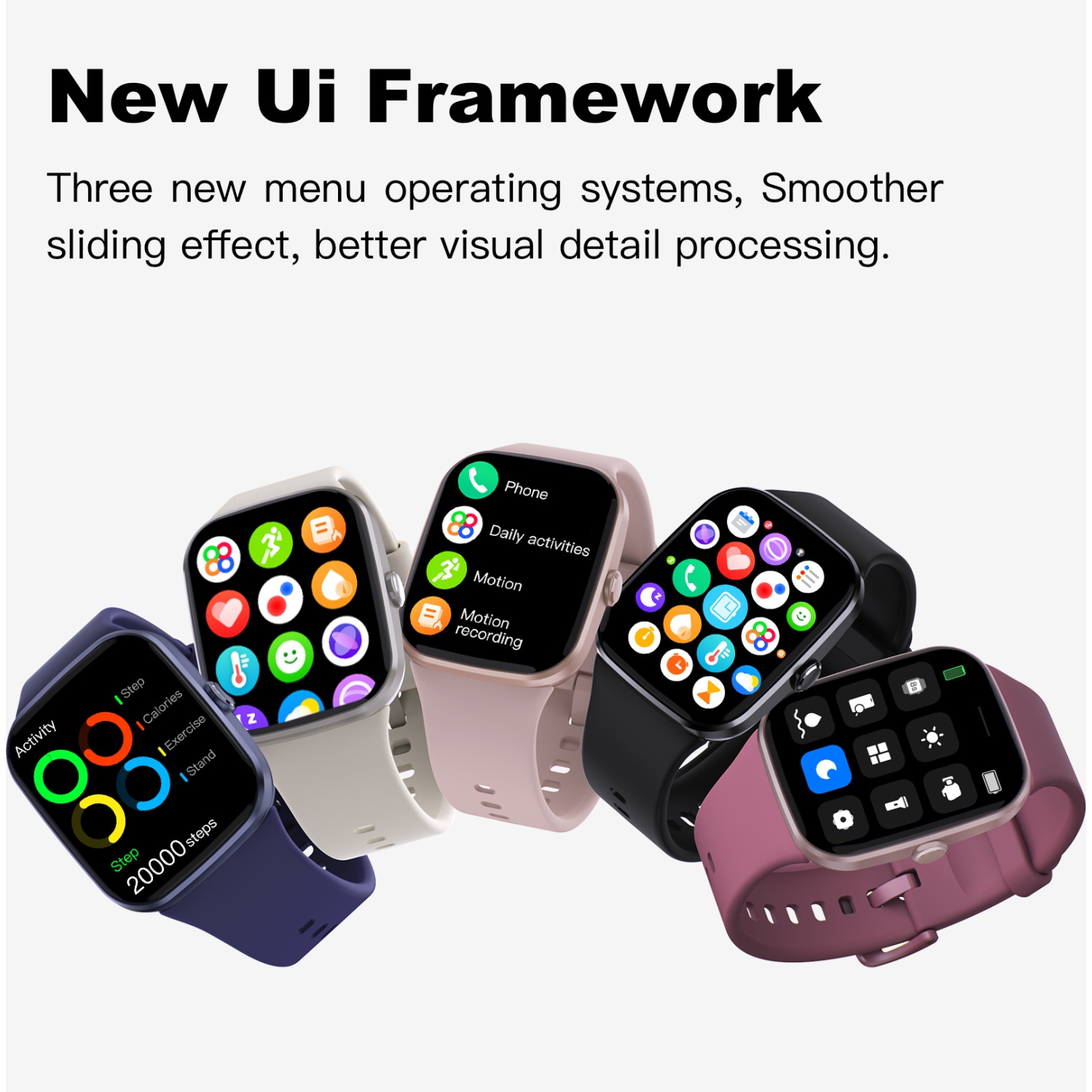 1.8 Inch Smart Watch, Bluetooth Call Fitness Watch with Heart Rate Monitor/Pedometer/Sleep Tracker for Android iOS