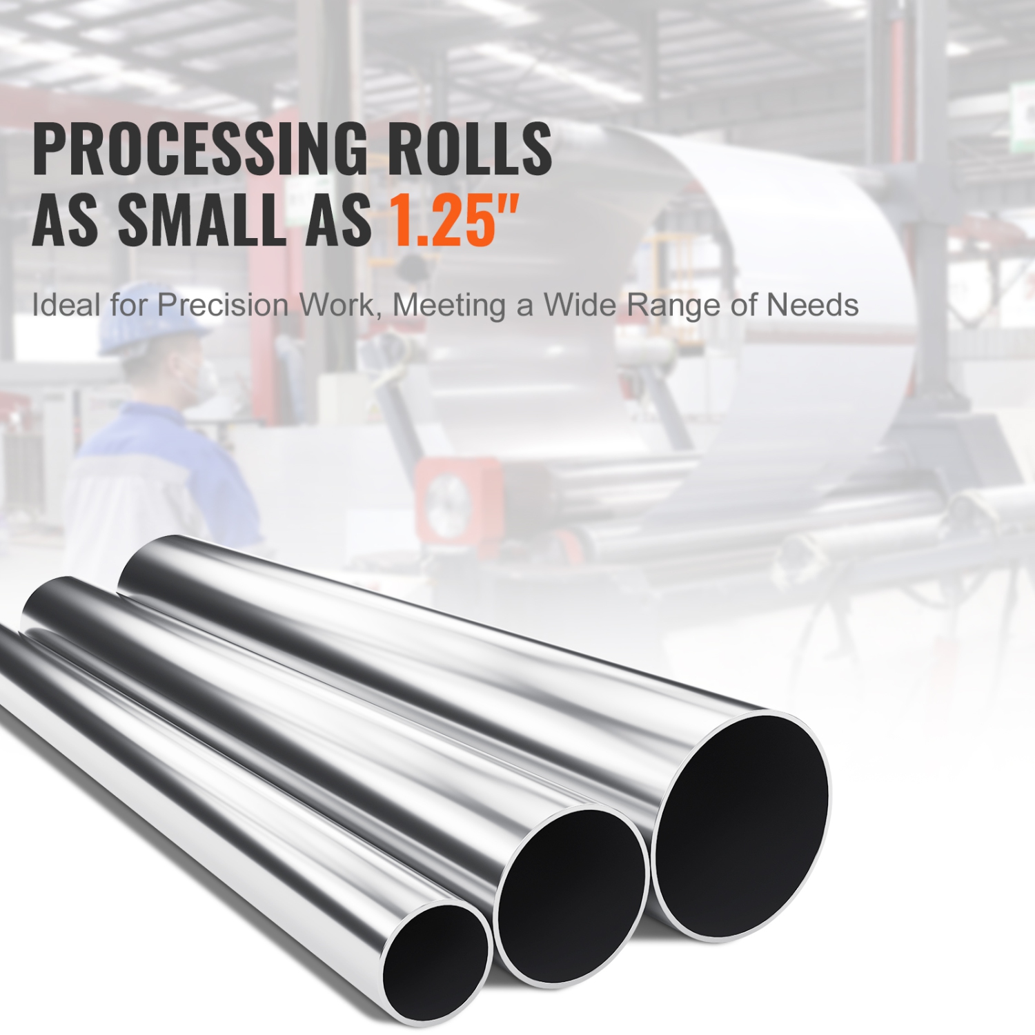 VEVOR 12.6 inches Slip Roll Machine, Forming Width in 20 Gauge Capacity, Sheet Metal Slip Roller Rolling Bending Machine, with 2 Detachable Rollers