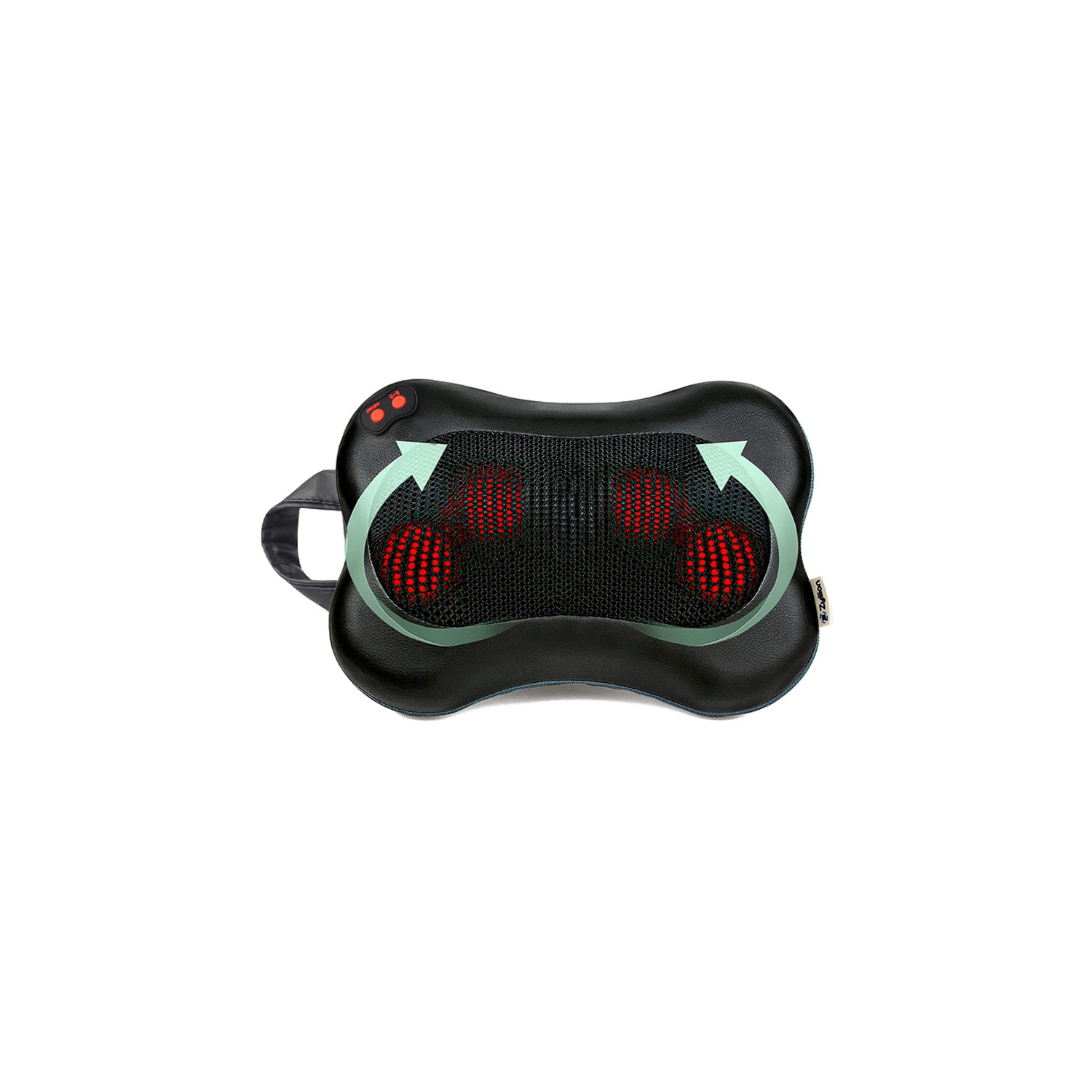 Shiatsu Back and Neck Massager Cordless Rechargeable 3D Kneading Massage Pillow with Heat for Muscle Pain Relief