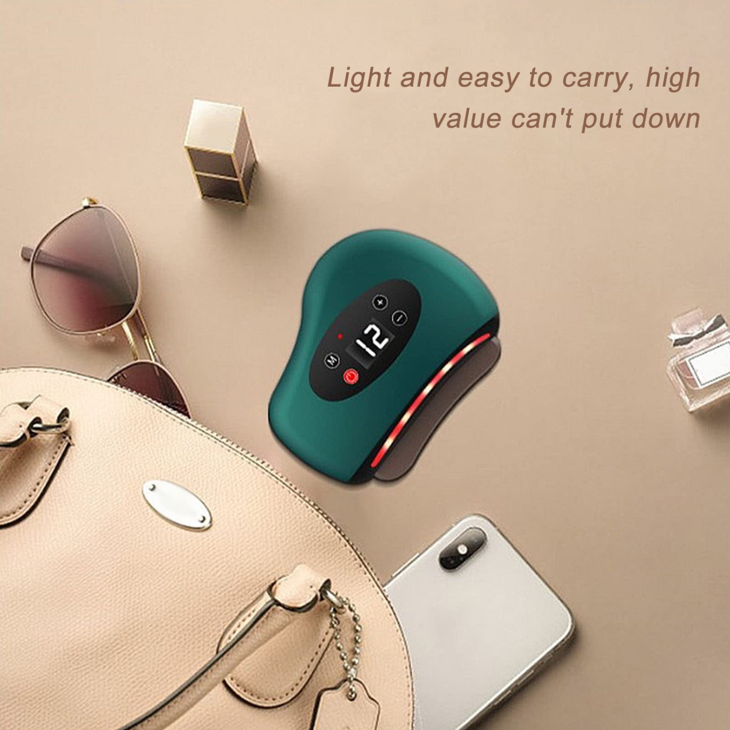 Electric Massage Tool Perfect Arc Constant Temperature 12 Gear Electric Massager Skin Scraping Stone Needle Daily Use