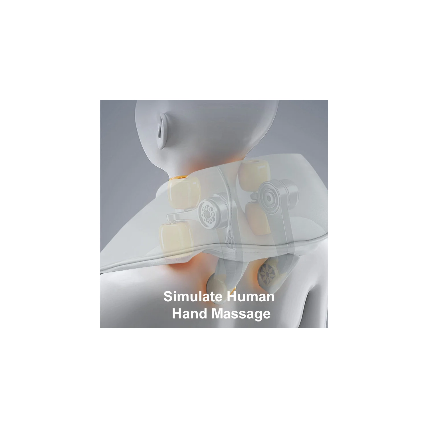 Neck Massager for Neck Pain Relief, 4D Deep Kneading Massagers with 6 Massage Nodes, Cordless Shiatsu Neck and Shoulder Massage Pillow