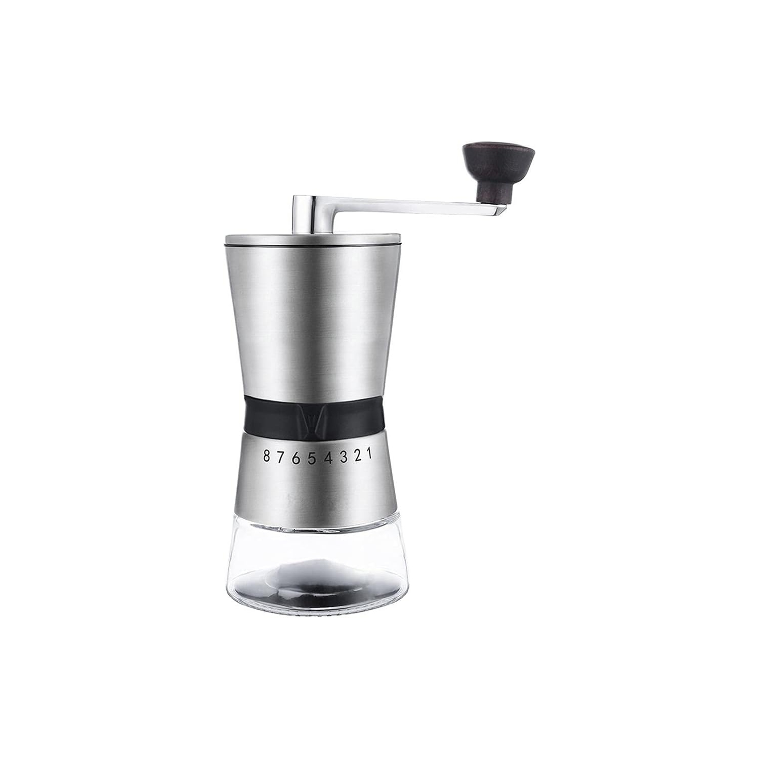 Moulin à café en céramique en acier inoxydable Moulin à café manuel avec moulin en céramique