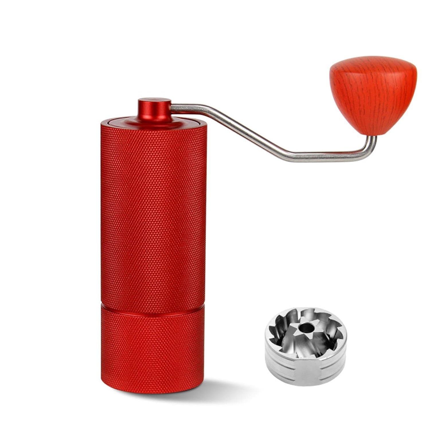 Moulin à café à manivelle à moulin à café idéal pour les cadeaux de cuisine rouge