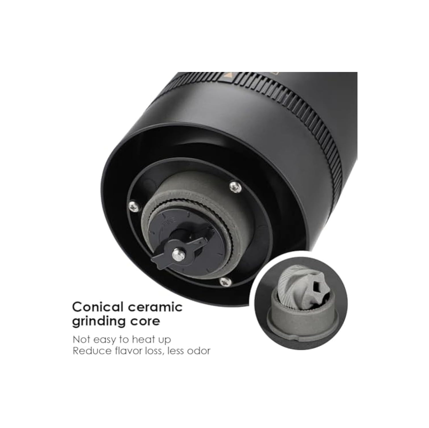 Moulin à café électrique portatif, mini moulin à café rechargeable avec plusieurs réglages de mouture, moulin à café à meule automatique réglable,