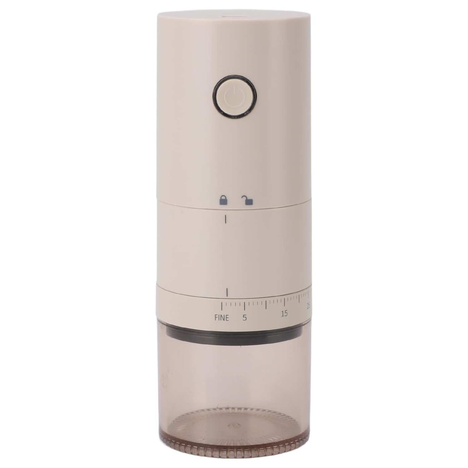 Portable electric conical coffee grinder, small rechargeable coffee bean grinder, compact travel grinder