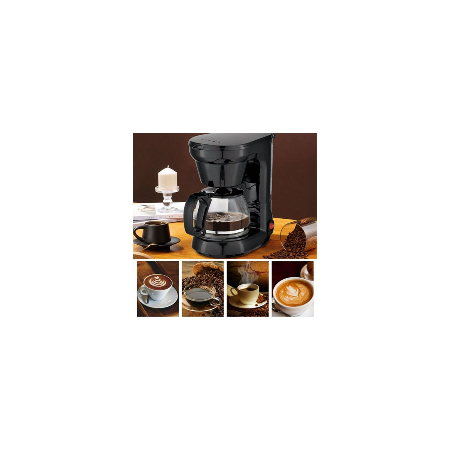 American coffee machine household automatic small drip coffee pot with constant temperature base
