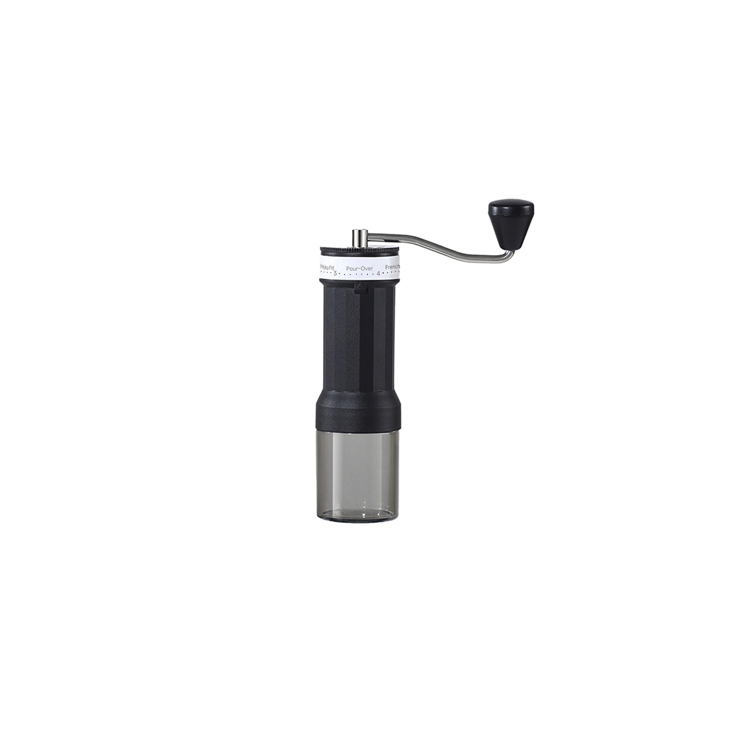 Portable hand-grinded coffee bean grinder High-efficiency portable manual coffee grinder [40 gears external adjustment]