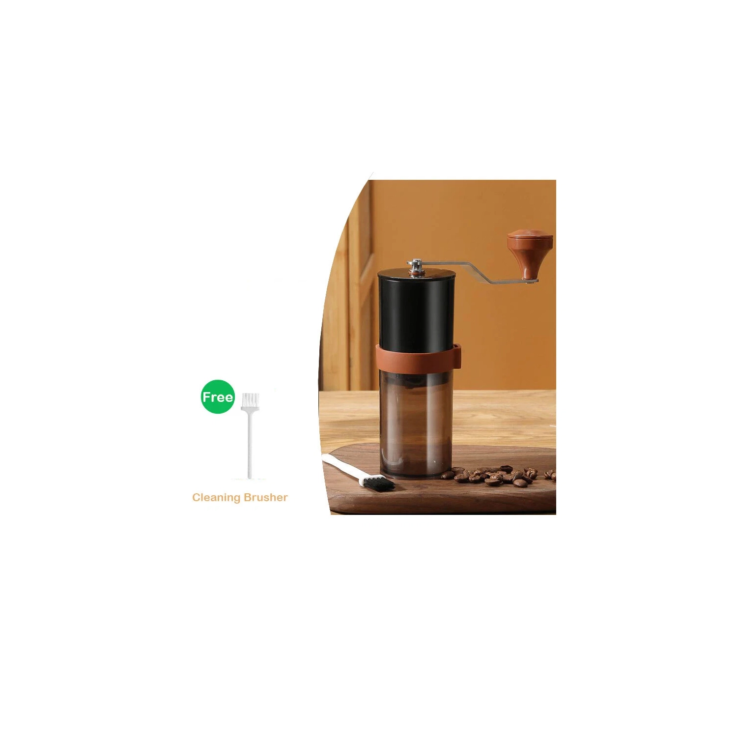 Manual coffee grinder ceramic grinding core professional crank coffee grinder