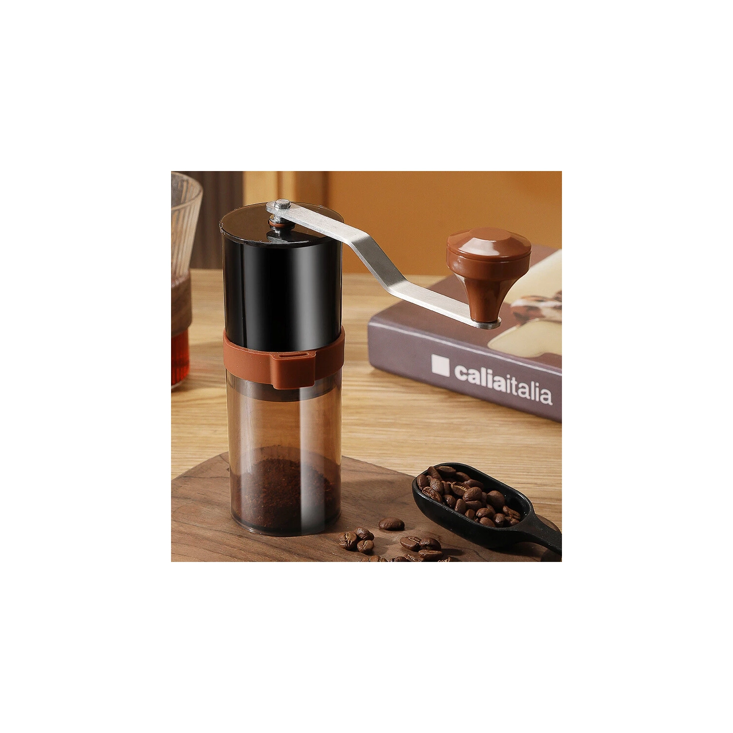 Manual coffee grinder ceramic grinding core professional crank coffee grinder