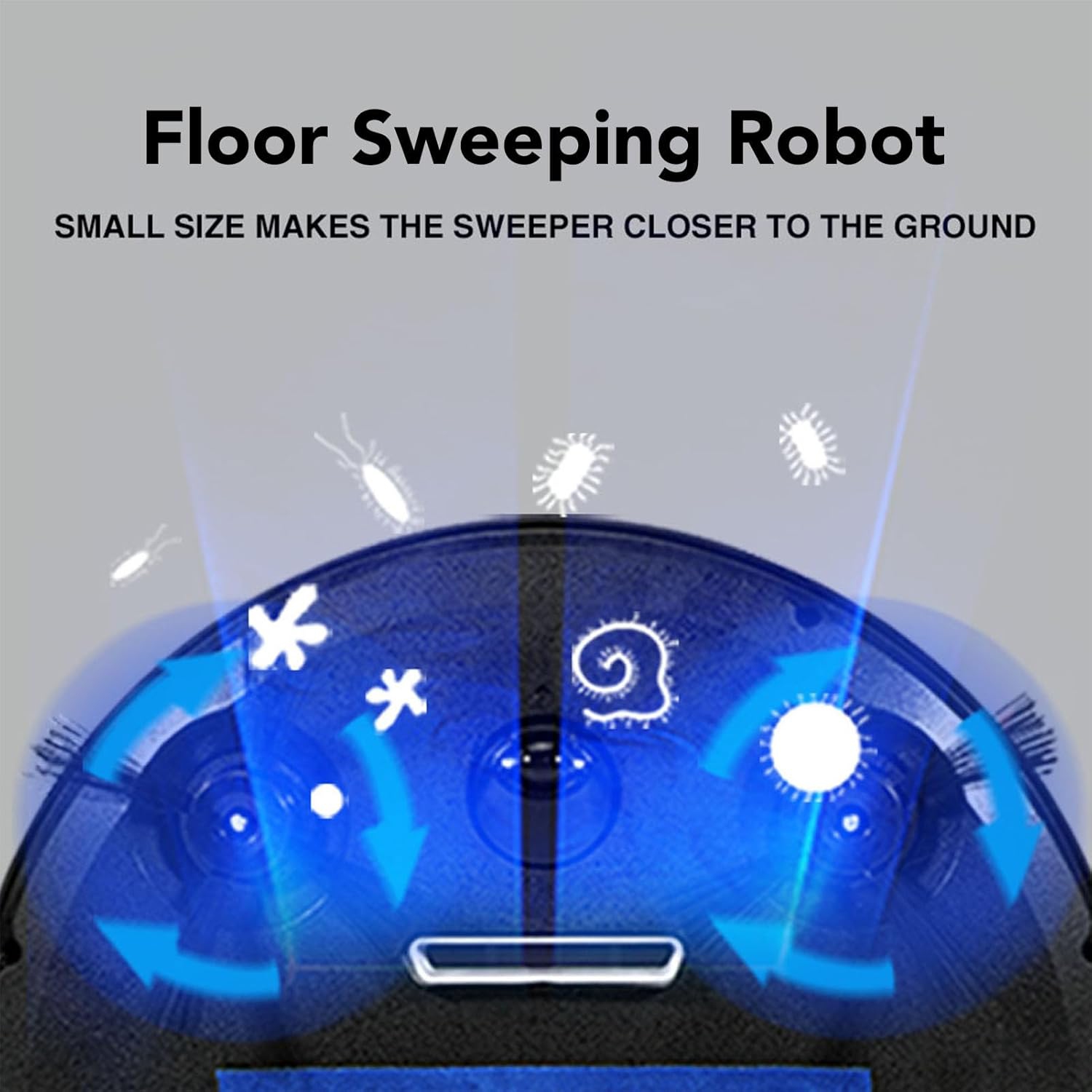 3-in-1 robot vacuum cleaner, intelligent obstacle avoidance, HEPA filter, USB charging, super quiet, strong suction, suitable for household cleaning