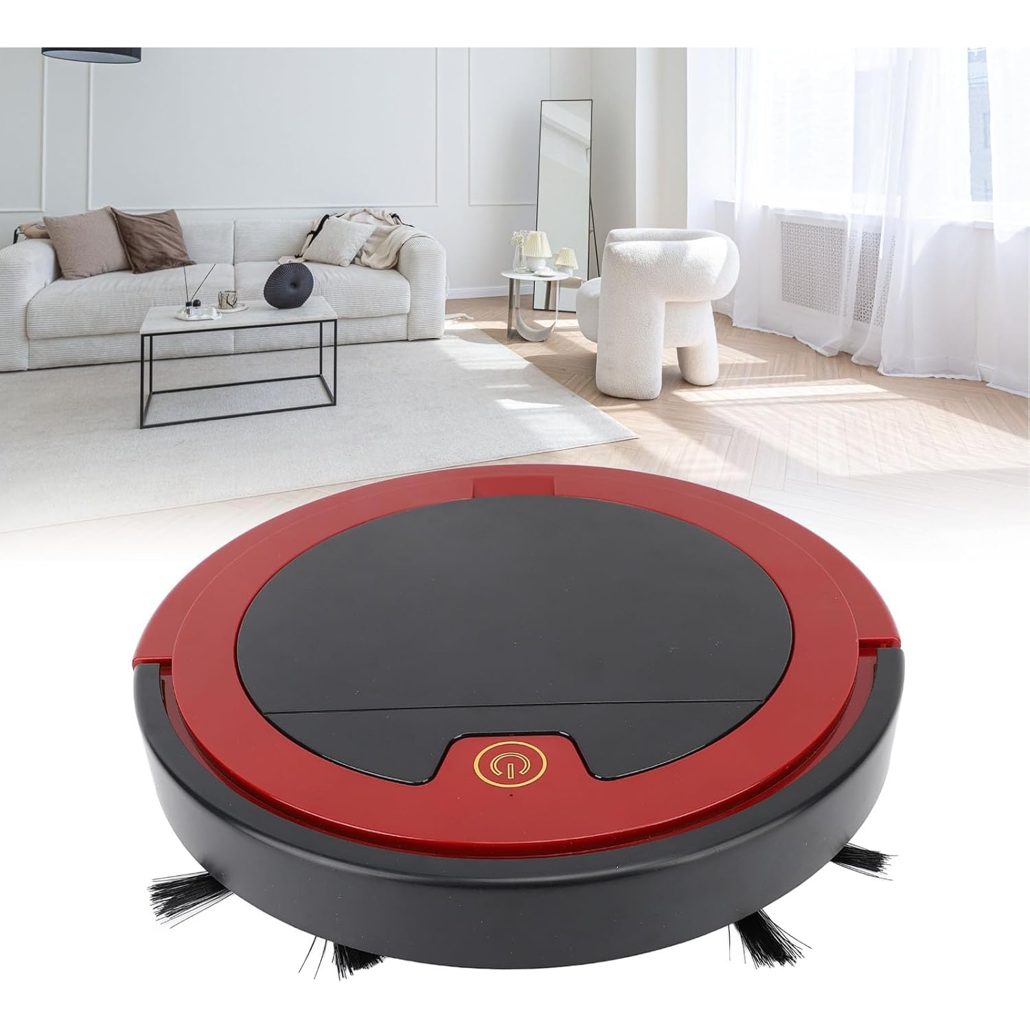 3-in-1 robot vacuum cleaner, intelligent obstacle avoidance, HEPA filter, USB charging, super quiet, strong suction, suitable for household cleaning