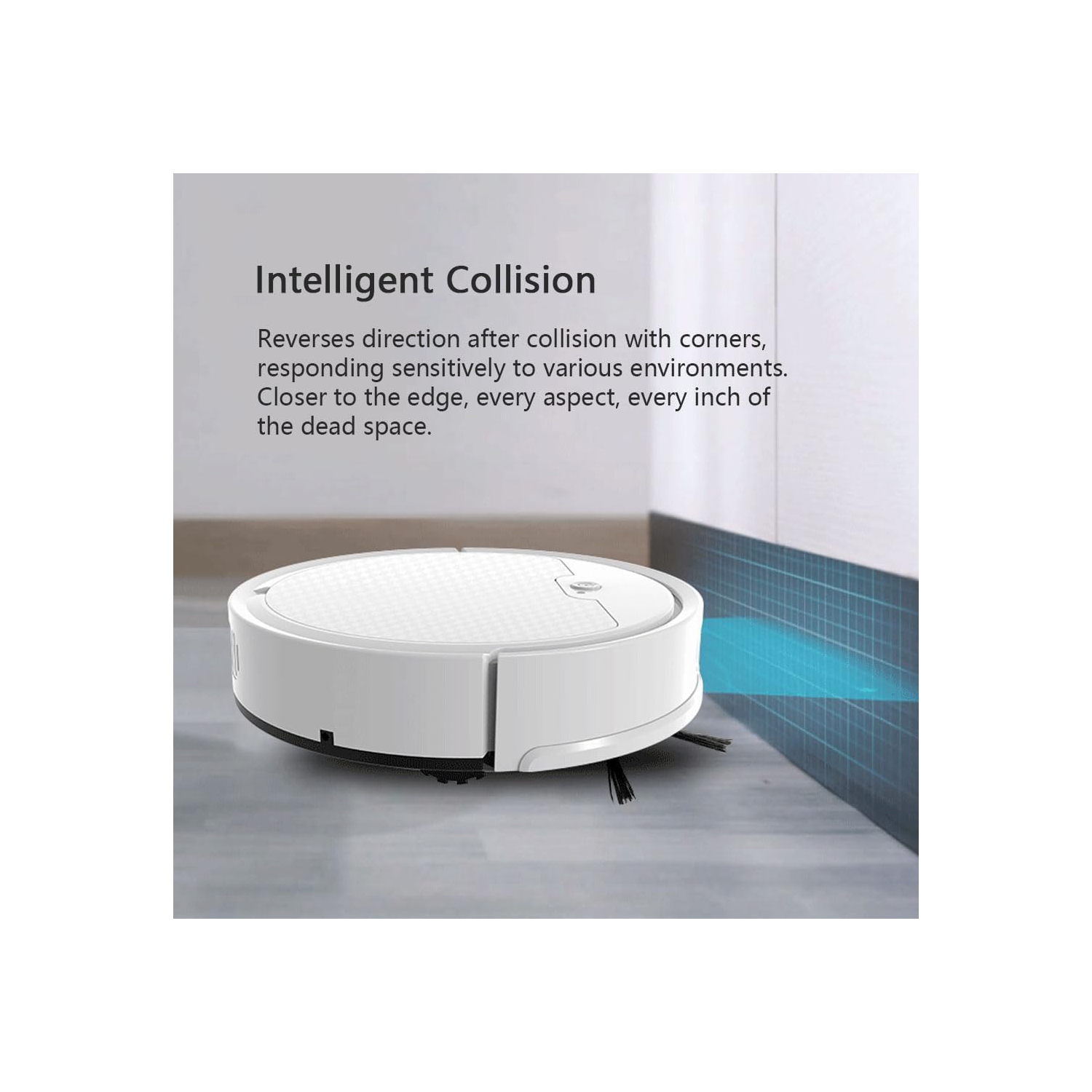 Aspirateur robot ultramince, parcours en forme d'arc intelligent, puissance 1800Pa, autonomie de plus de 90 minutes, fonctionne sur les planchers