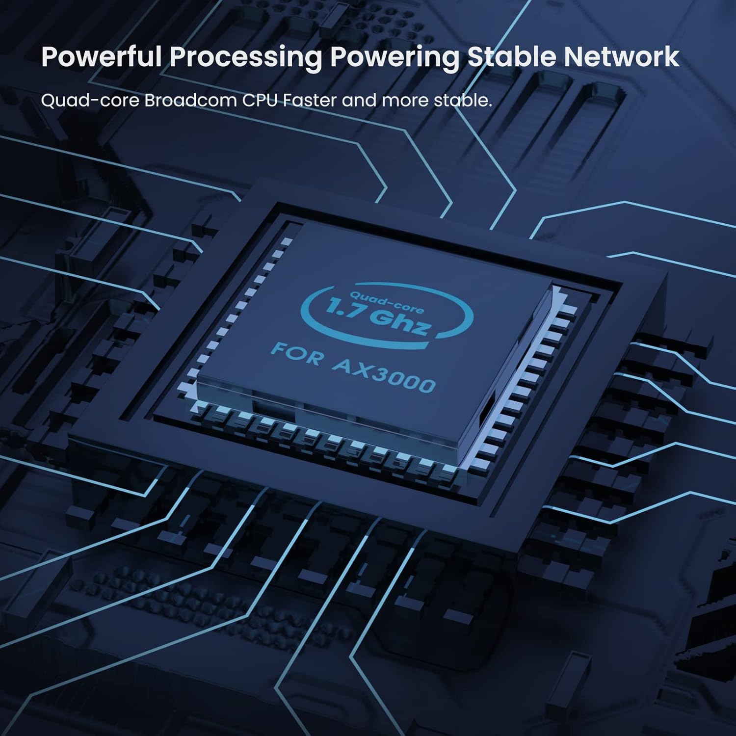 Tenda AX3000 WiFi 6 Router – Dual-Band Gigabit Router, 4 Gigabit Ports, VPN, Easy Setup, Parental Controls, WPA3, IPv6, Long Range Coverage