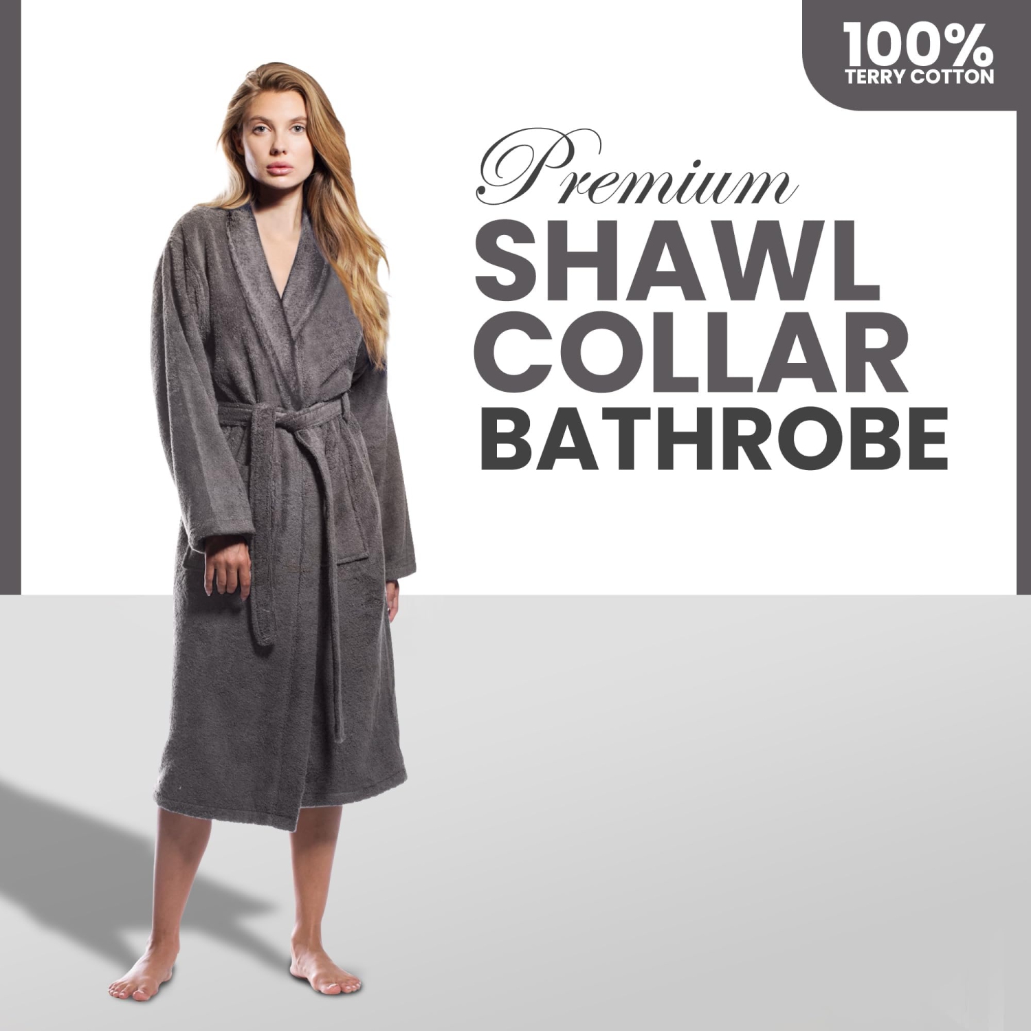 Terry Cloth Bathrobes for Women 100% Cotton Robes Soft Women Bathrobe Towel Spa Robe adult Hotel Robe Warm Bathrobe