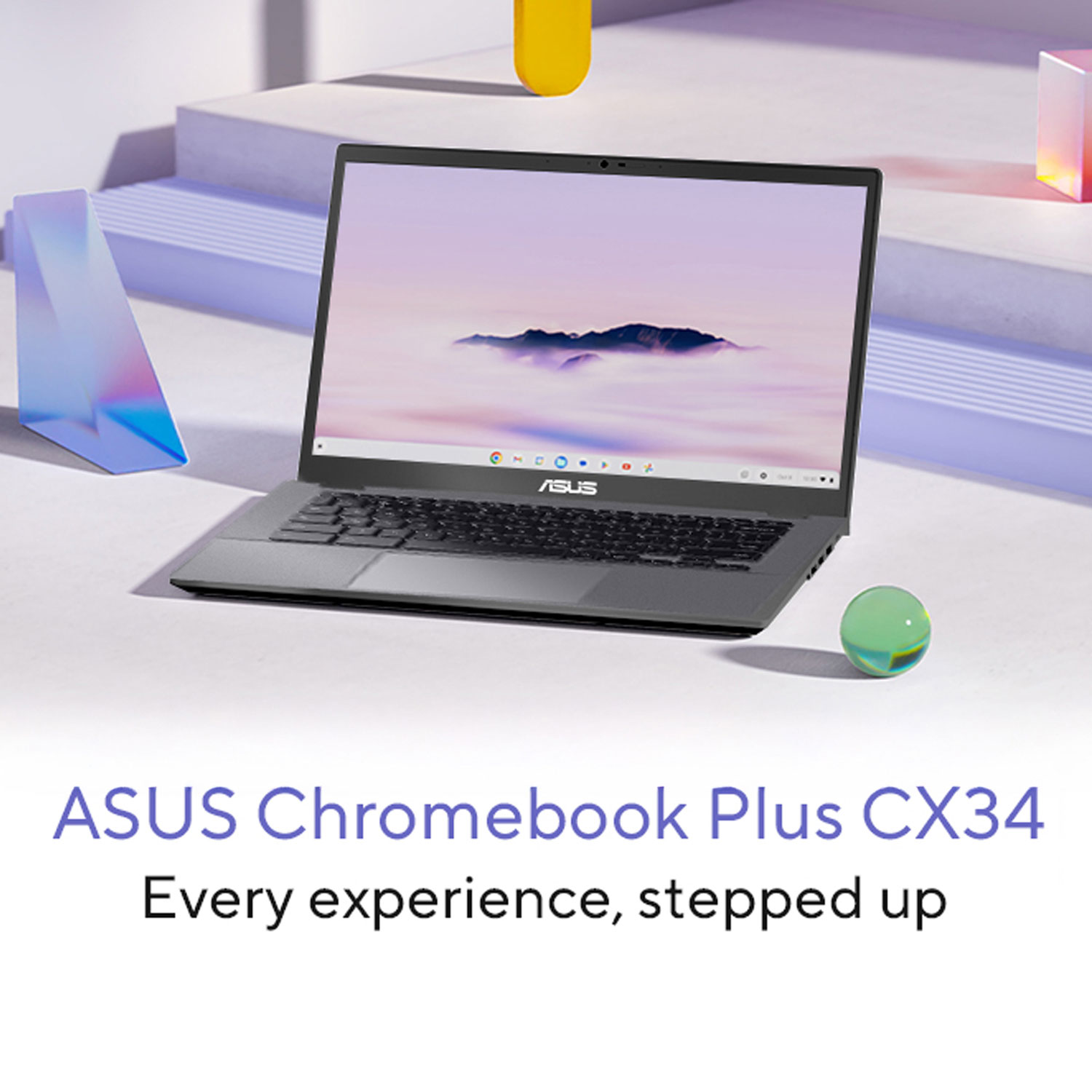 Chromebook Plus à écran tactile de 14 po CX34 d'ASUS avec 12 mois de forfait Google AI Pro