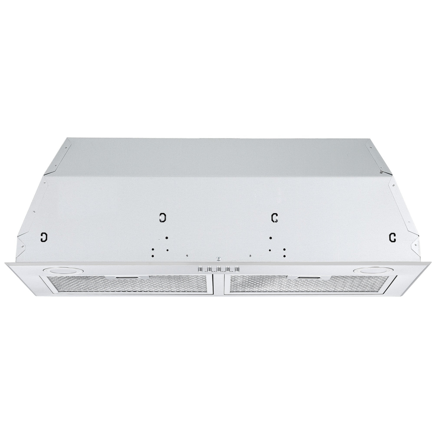 Hotte de cuisinière encastrée avec conduit 440 pi3/min de 28 5 po en acier inoxydable