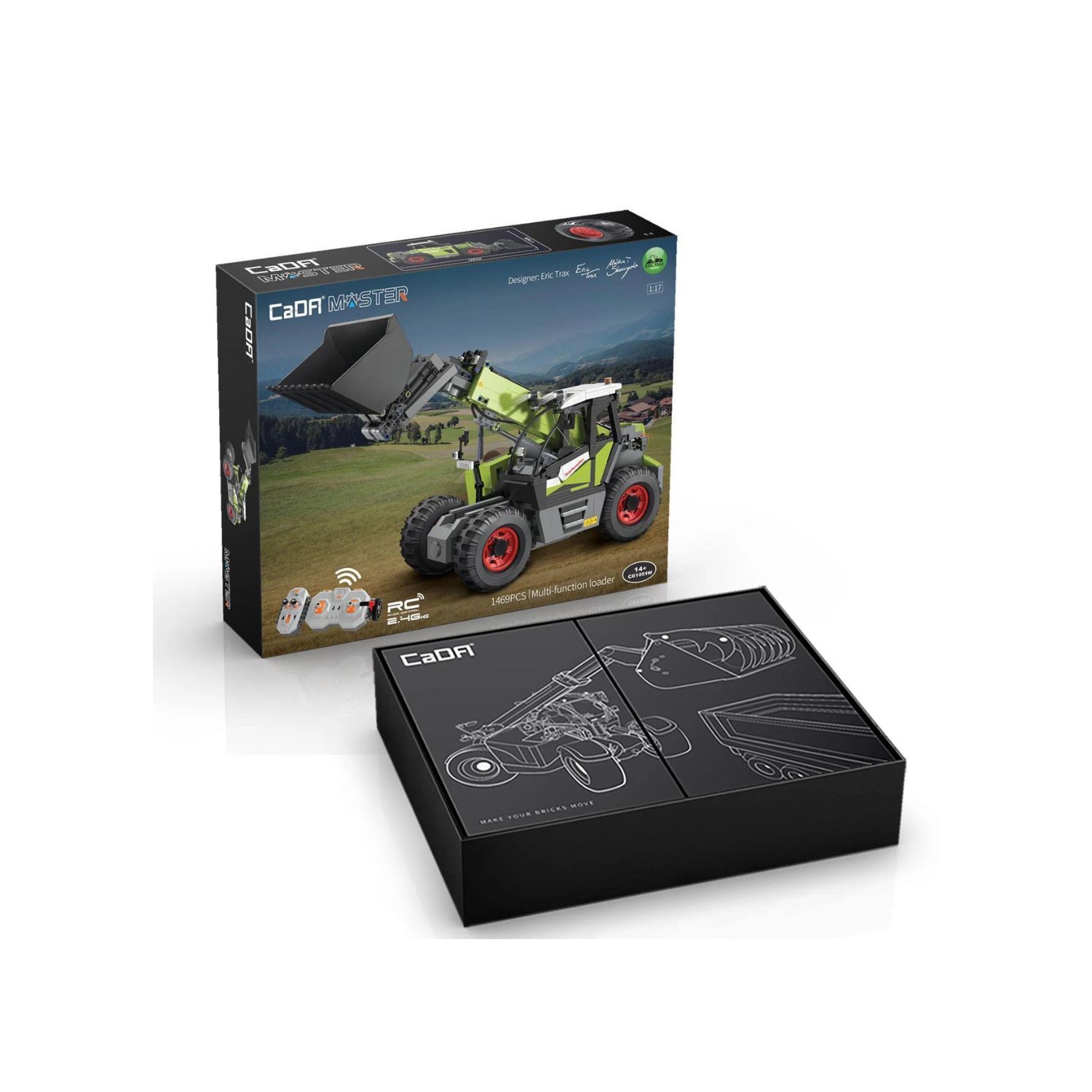 CaDA Master 1:17 Remote Control Telehandler � 1469 Pcs - Building Set