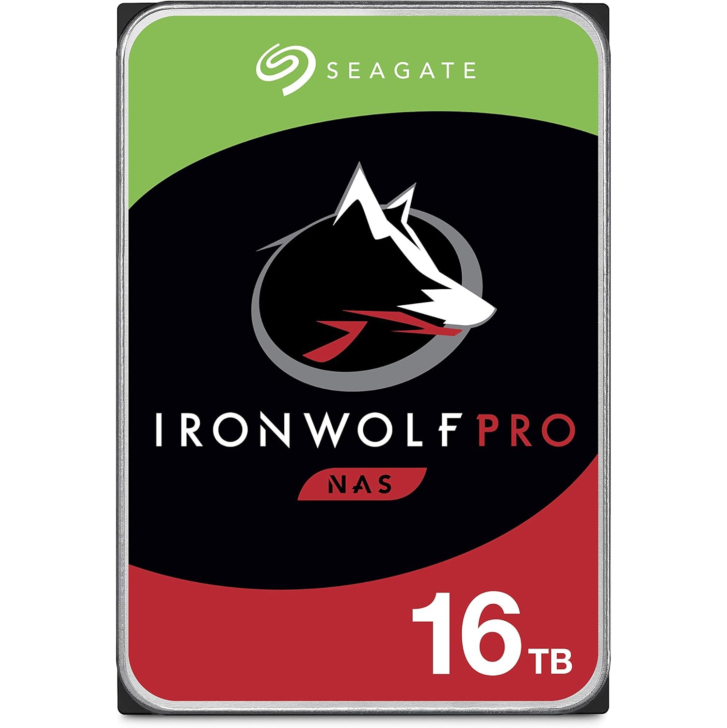 Seagate IronWolf Pro, 16 TB, Enterprise NAS Internal HDD –CMR 3.5 Inch, SATA 6 Gb/s, 7,200 RPM, 256 MB Cache for RAID Network Attached Storage