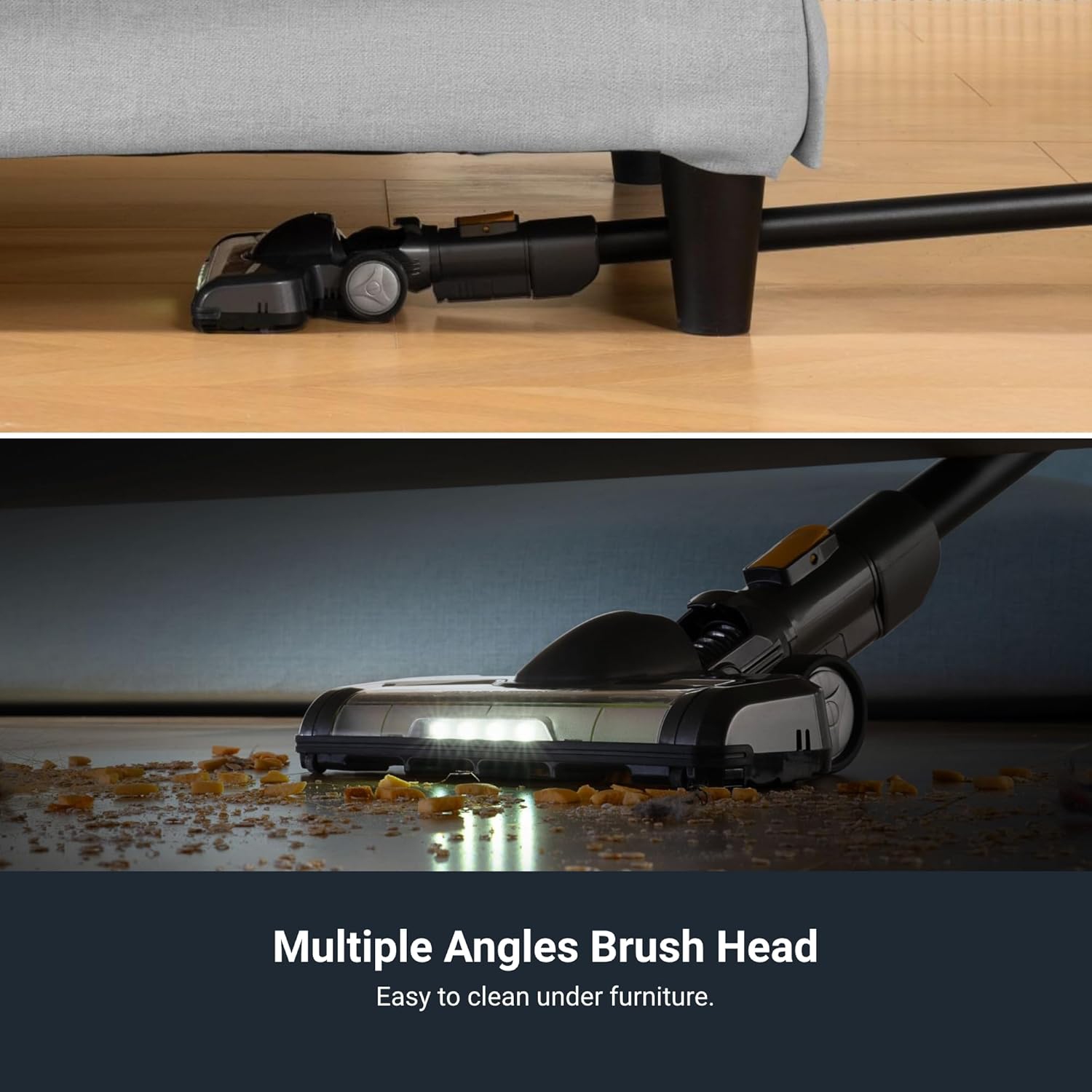 Aspirateur sans fil RapidClean Pro D'EUREKA pour planchers durs, aspirateur-balai léger LED, aspirateur-balai pratique et aspirateur à main, vert,