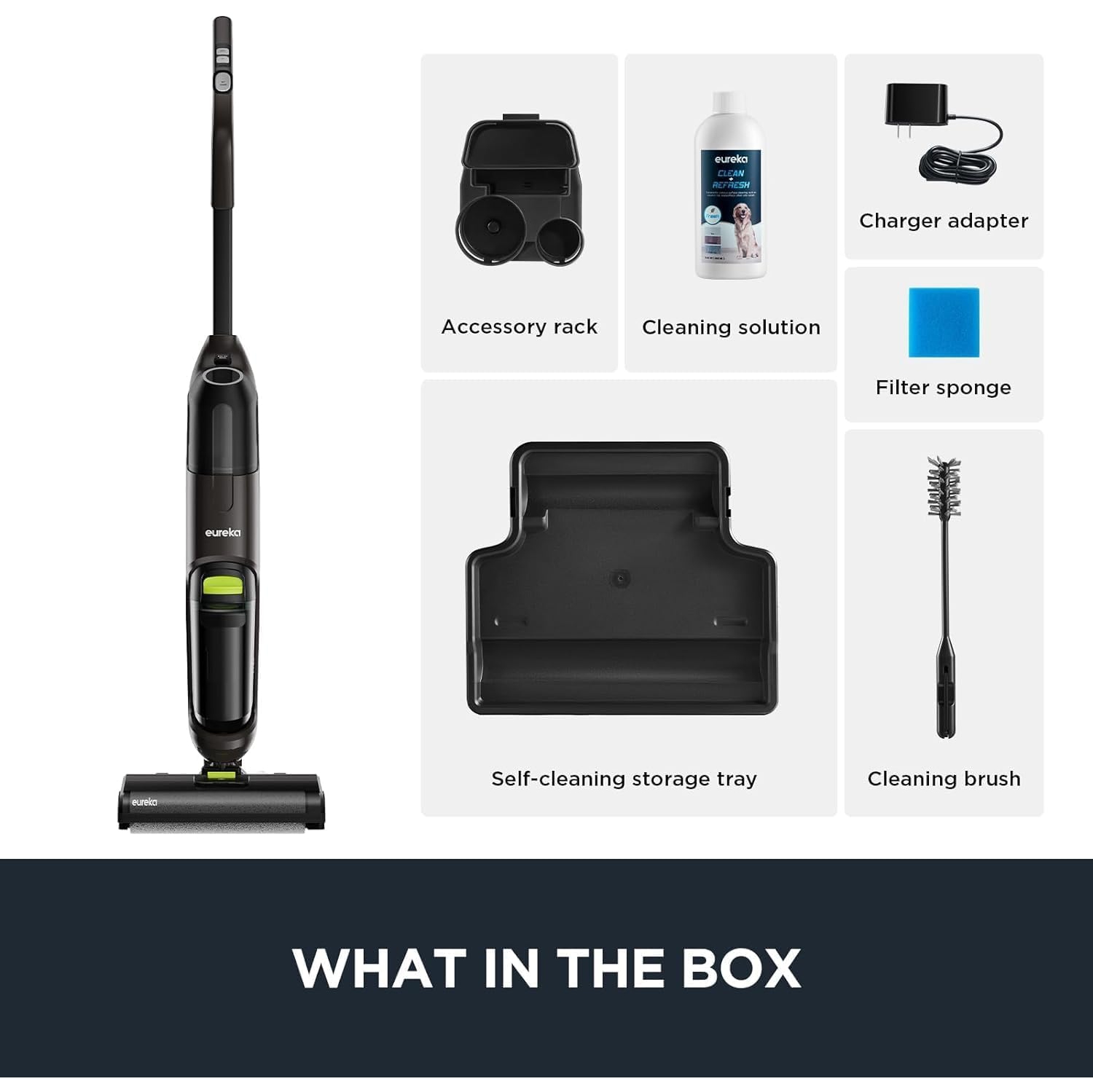 EUREKA Cordless Wet Dry Vacuum All-in-One Mop, Hard Floor Cleaner with Self-Cleaning System, Vacuum Mop for Multi-Surfaces, Perfect for Cleaning