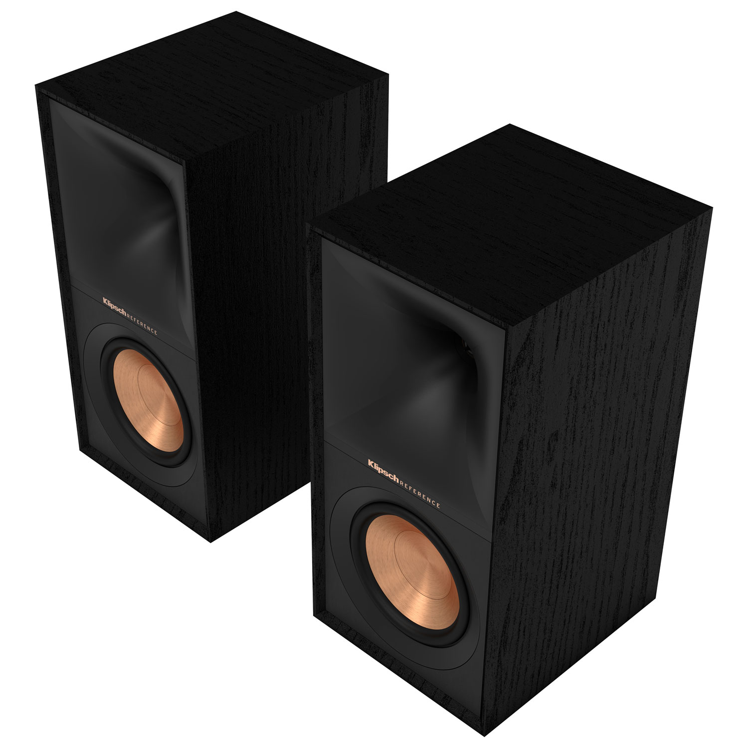 Ensemble de diffusion en continu avec deux haut-parleurs d'étagère 340 W R60M de Klipsch et amplificateur de WiiM - Noir