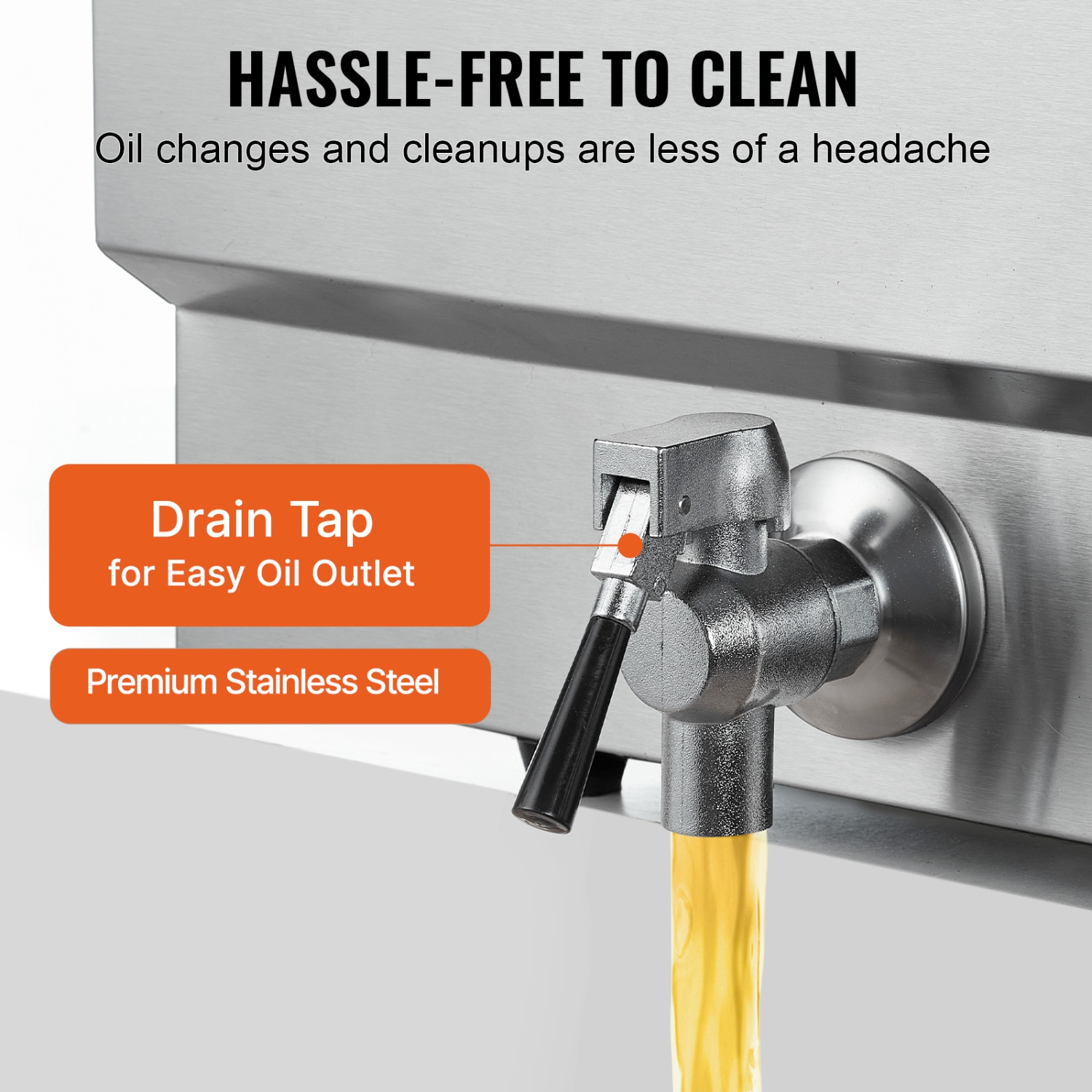 VEVOR 3000W Commercial Deep Fryer, Electric Turkey Fryer with Basket, Large Capacity 30.6Qt / 29L Countertop Single Oil Fryer, Stainless Steel, Temp