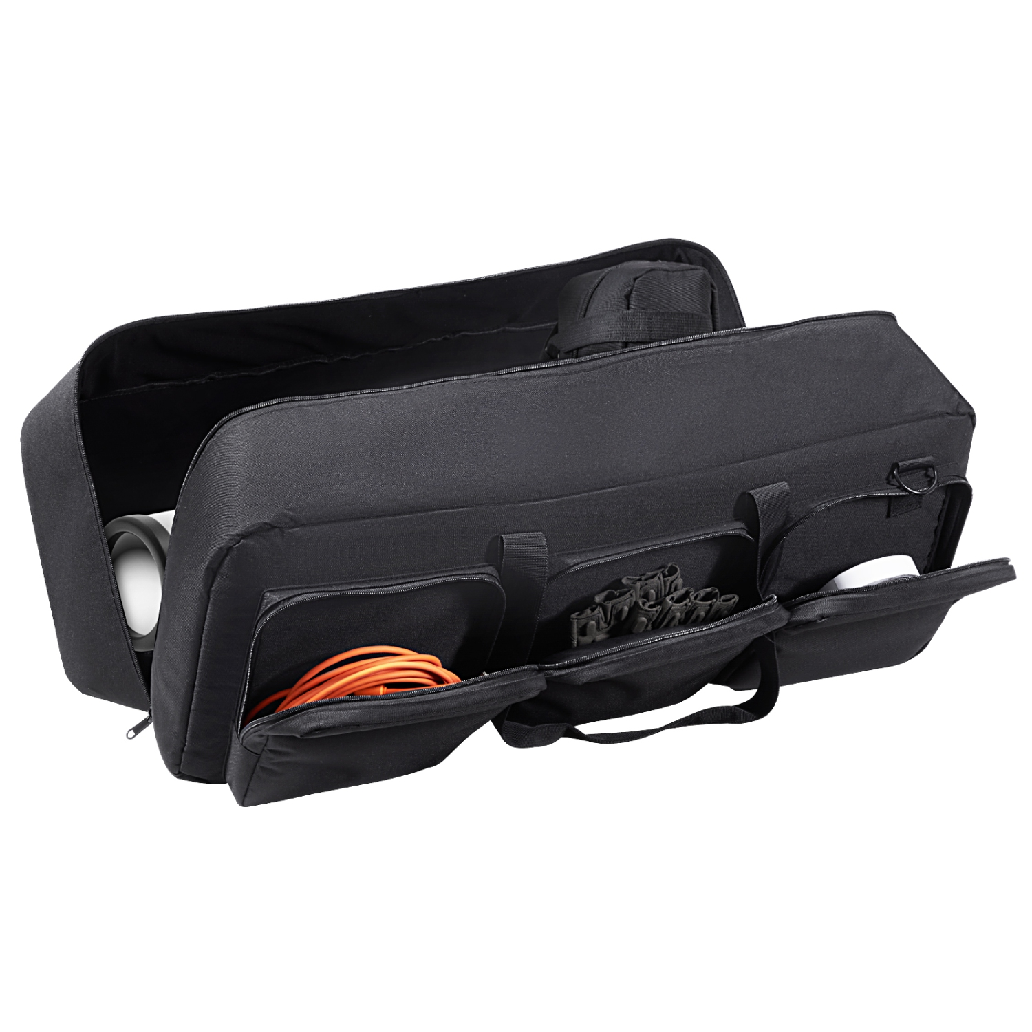 VEVOR 30” Telescope Case, Telescope Storage Bag with Fixed Buckles, Multi-Pocket & Detachable Divider, Shock-Absorbent Telescope Travel Carrying Case