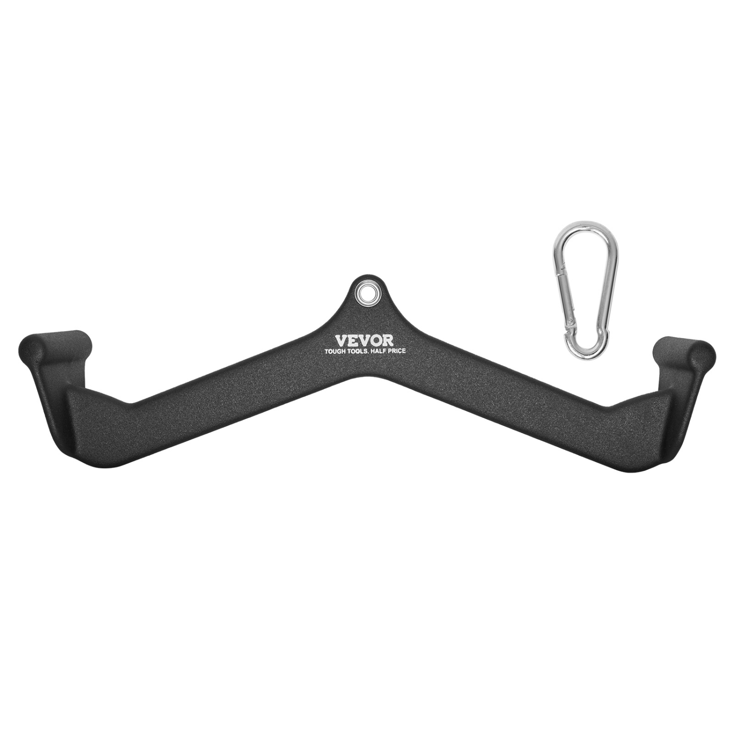 VEVOR LAT Pulldown Attachment, Cable Machine Rowing V-bar Attachment, Tricep Pull Down Bar, Back Strength Training Rubber Coated Handle Grip, Bicep Curl Tricep Lat Pulldown Bar