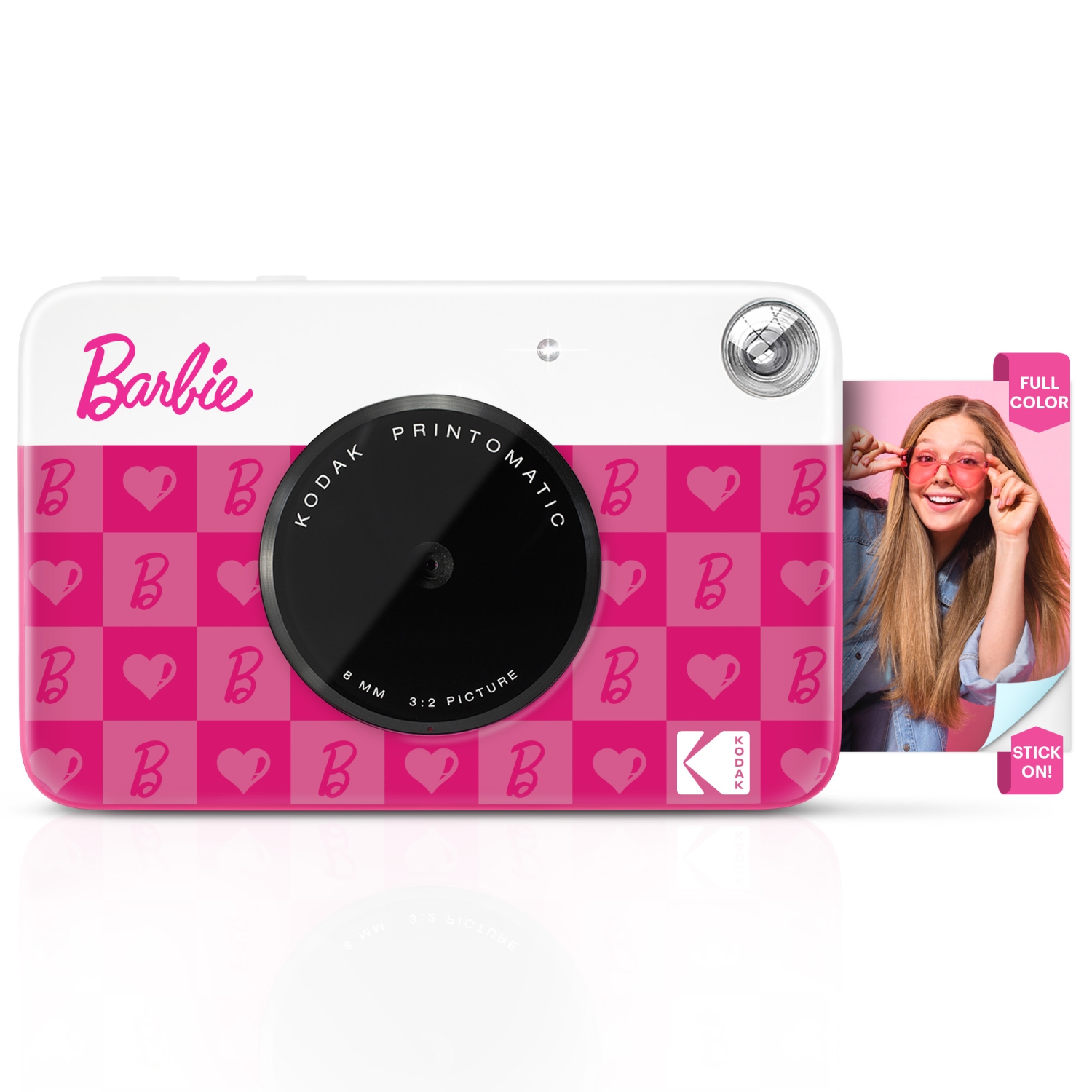 Barbie x Kodak Printomatic 2x3” Instant Print Camera, 5MP Portable Instant Camera - Iconic Style