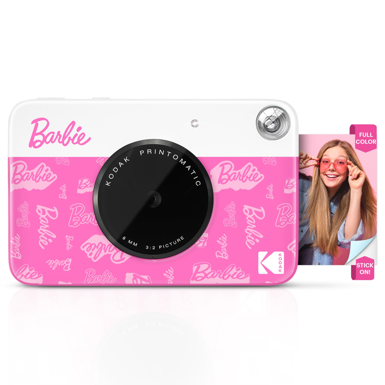 Appareil photo à impression instantanée Barbie x Kodak Printomatic 2x3&nbsp;po, appareil photo instantané portatif 5&nbsp;Mpx - Style distinctif