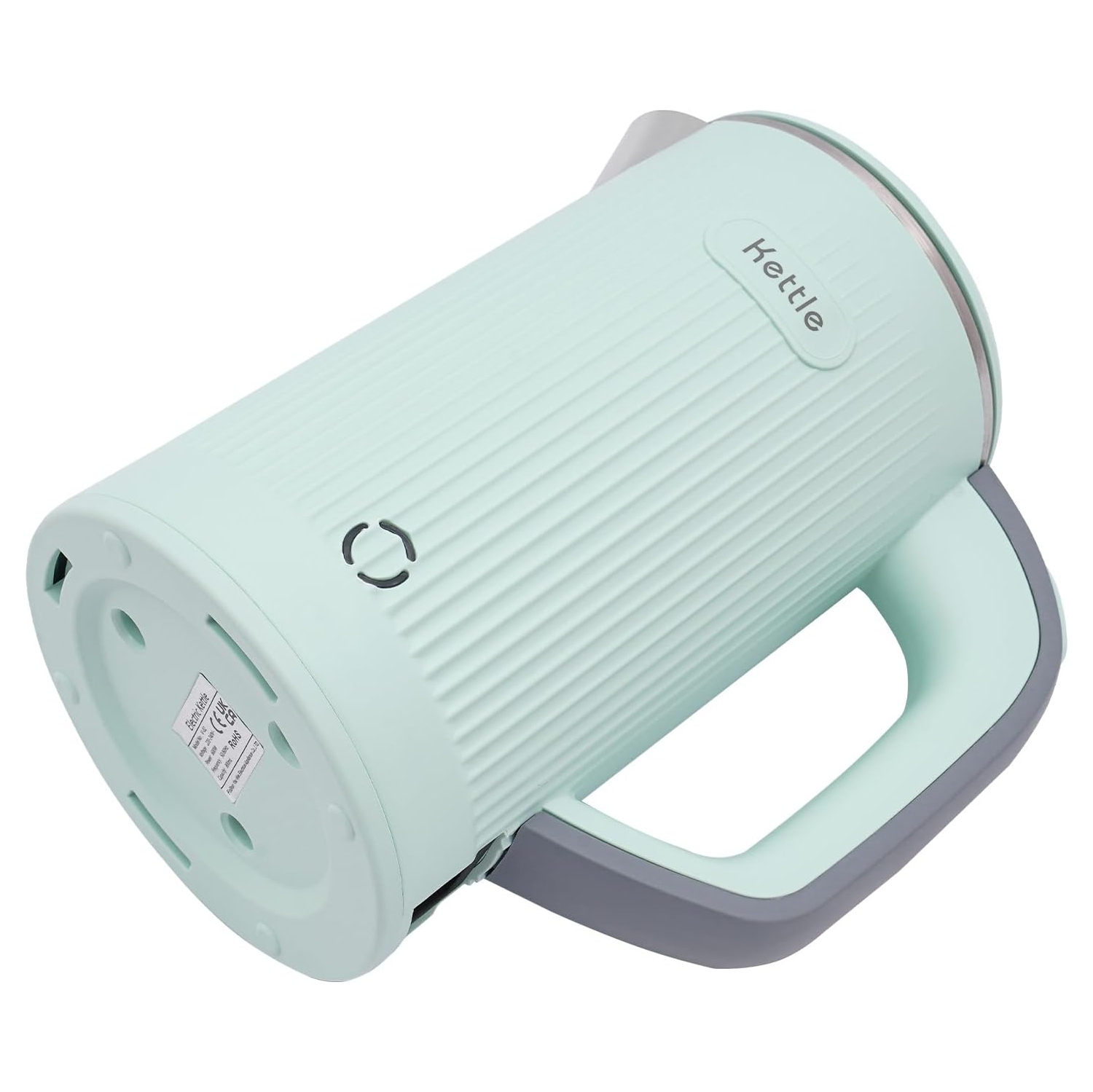 600W Travel Electric Kettle - 4-6 Min Fast Boil, Food-Grade 304 Stainless Steel, Compact & Lightweight for Hotels/Offices（Green）