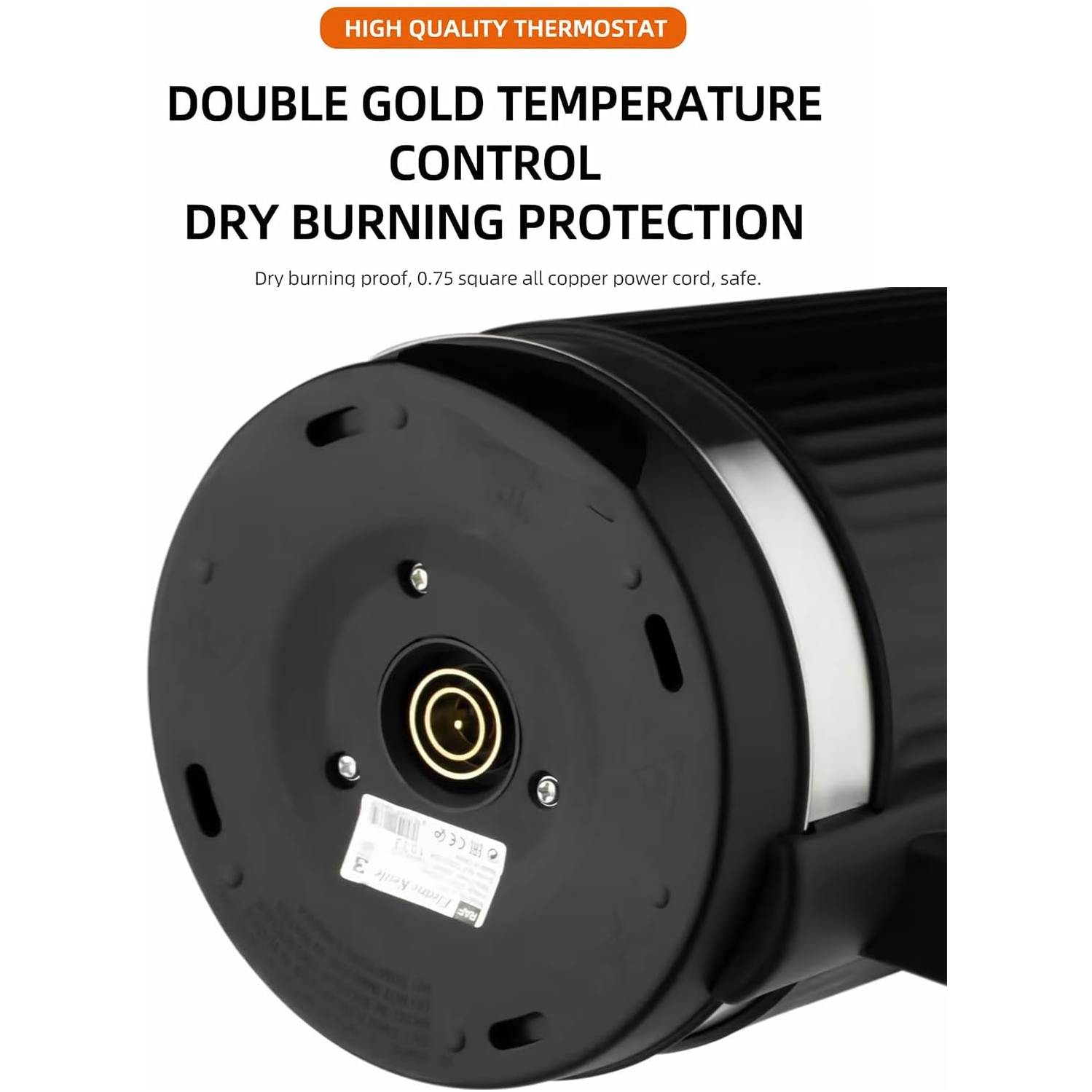 Bouilloire électrique à ébullition rapide de 2&nbsp;L – Acier inoxydable 304, double couche anti-calage, arrêt automatique et base pivotante à 360°,