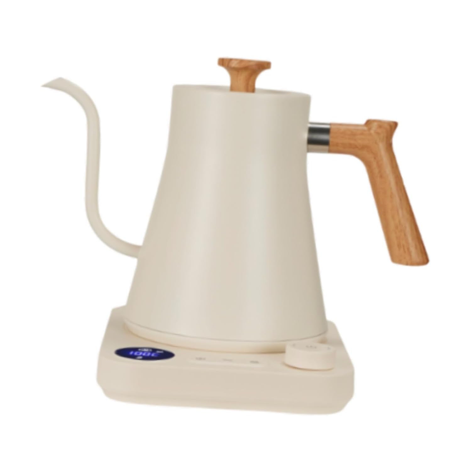 Bouilloire électrique en col de cygne de 1200&nbsp;W - 900&nbsp;ml, température réglable, chauffage rapide, fonction mémoire, adapté pour le café