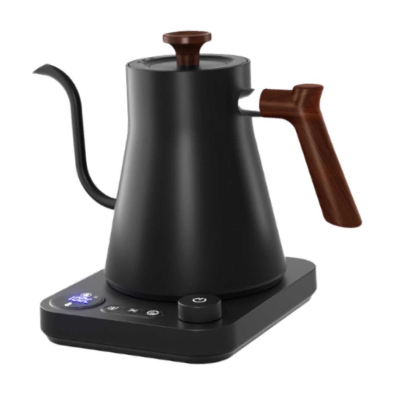 1200W gooseneck kettle electric kettle - 900ml, adjustable temperature, fast heating, memory function, suitable for hand-poured coffee/tea (black)