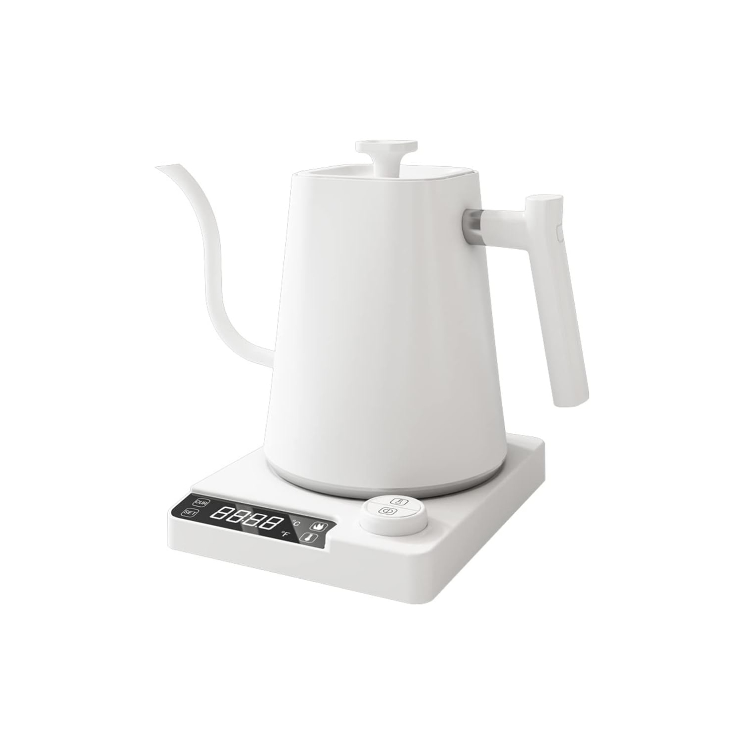 Smart gooseneck kettle electric kettle - precise temperature control, 1200W fast heating, anti-drip spout, 900ml home/office/coffee shop