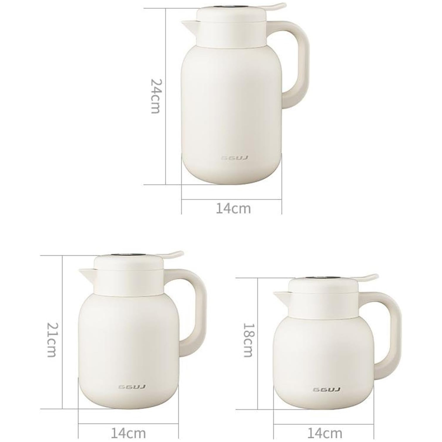 1 L – Cafetière isotherme noire, acier inoxydable 316, affichage de la température, filtre à thé intégré, antifuite, bec verseur à une touche