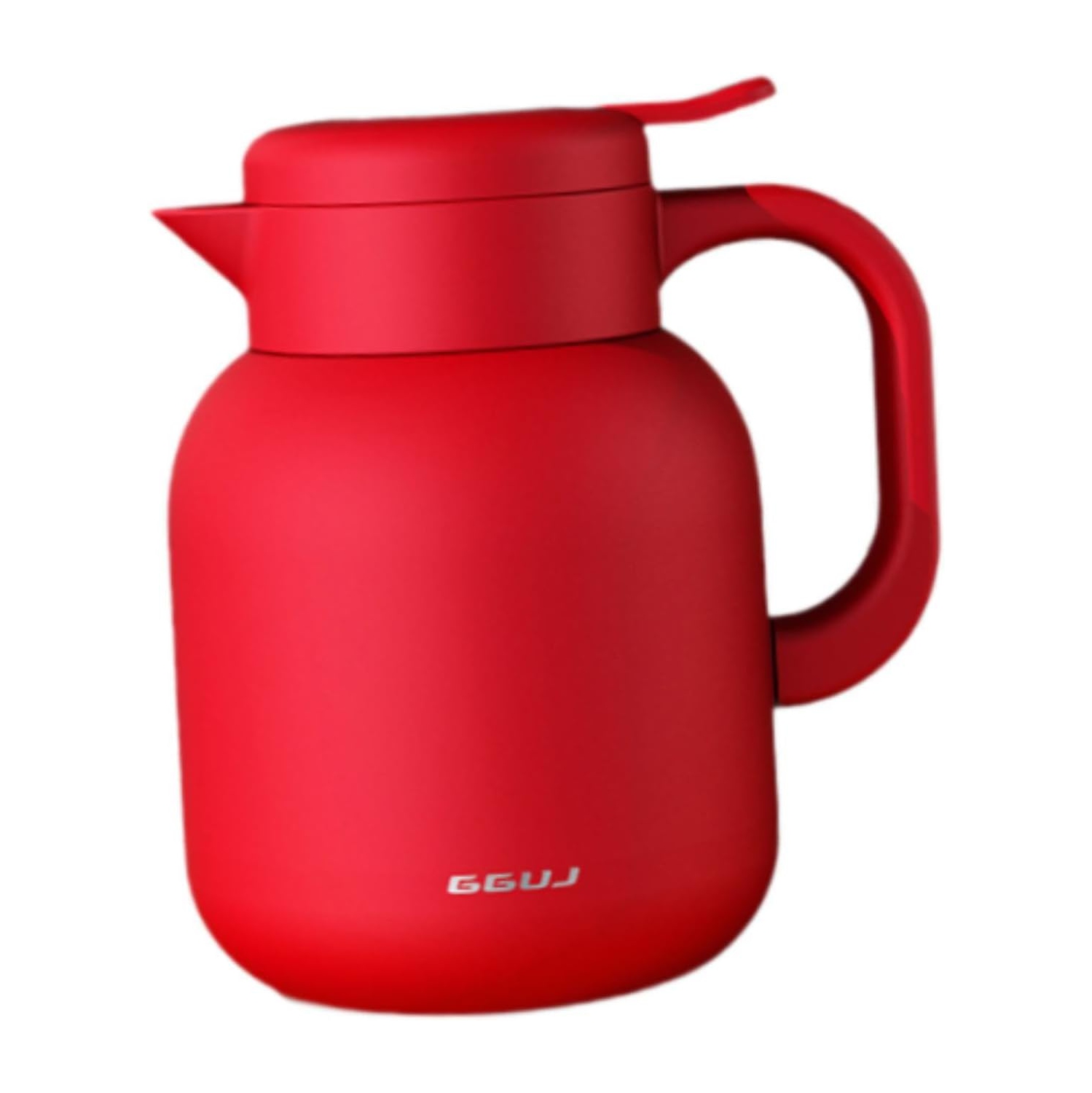 2L Red Insulated Coffee Pot – 316 Stainless Steel, Built-in Tea Filter, Leakproof & One-Touch Pour, Ergonomic Handle