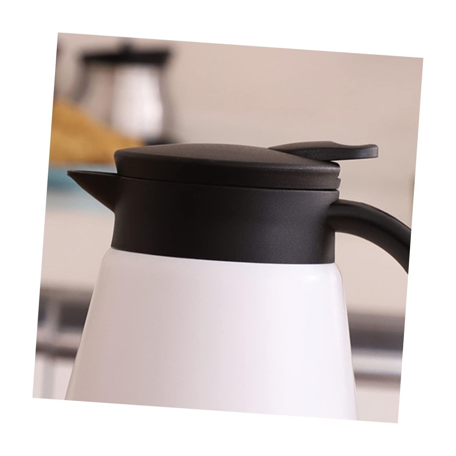 304 stainless steel coffee pot - 680 ml vacuum thermos, double-layer vacuum household hot water kettle, simple hand-poured coffee pot