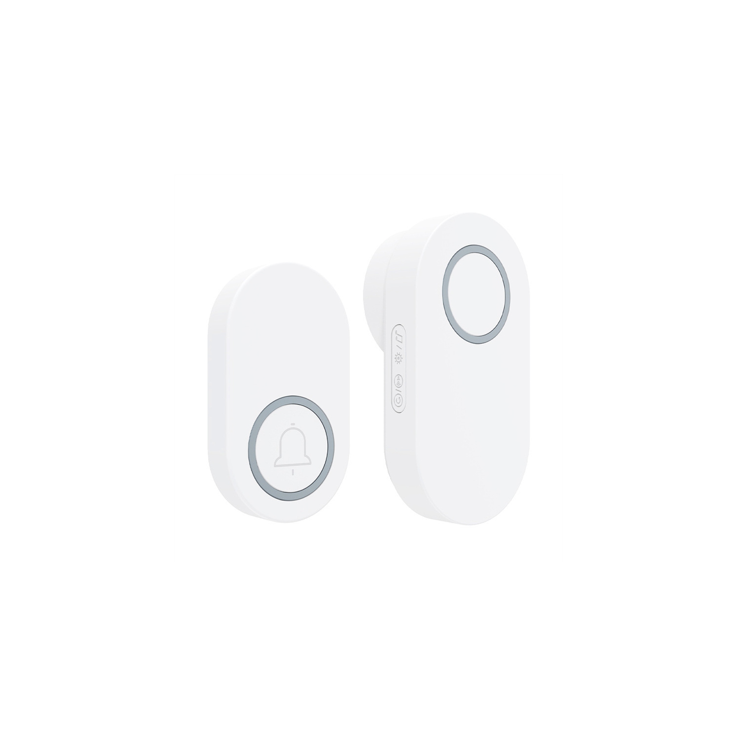 Long distance through wall smart electronic wireless doorbell home loud volume, easy to install - white