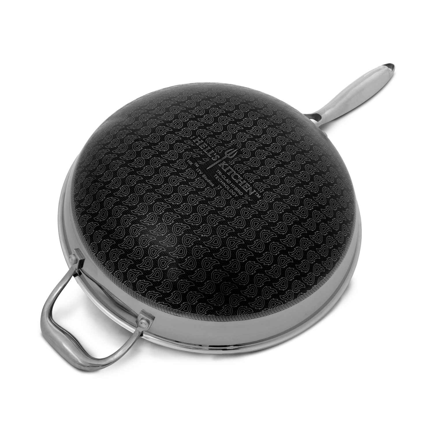 HELL'S KITCHEN HYBRID 12" WOK + LID CERAMIC