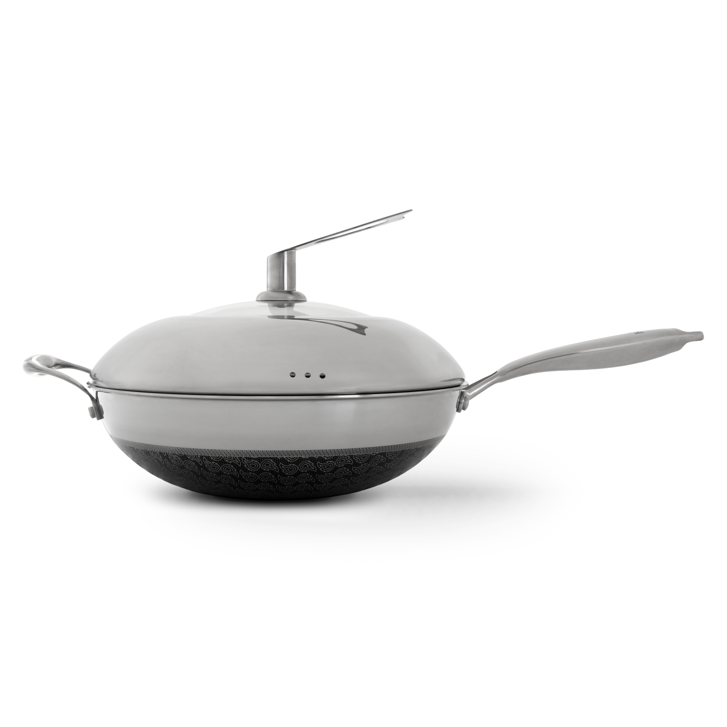 HELL'S KITCHEN HYBRID 12" WOK + LID CERAMIC