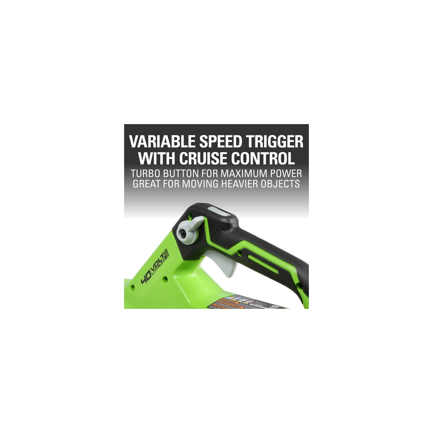 Greenworks 40V 120 MPH - 450 CFM Jet Blower, Tool Only