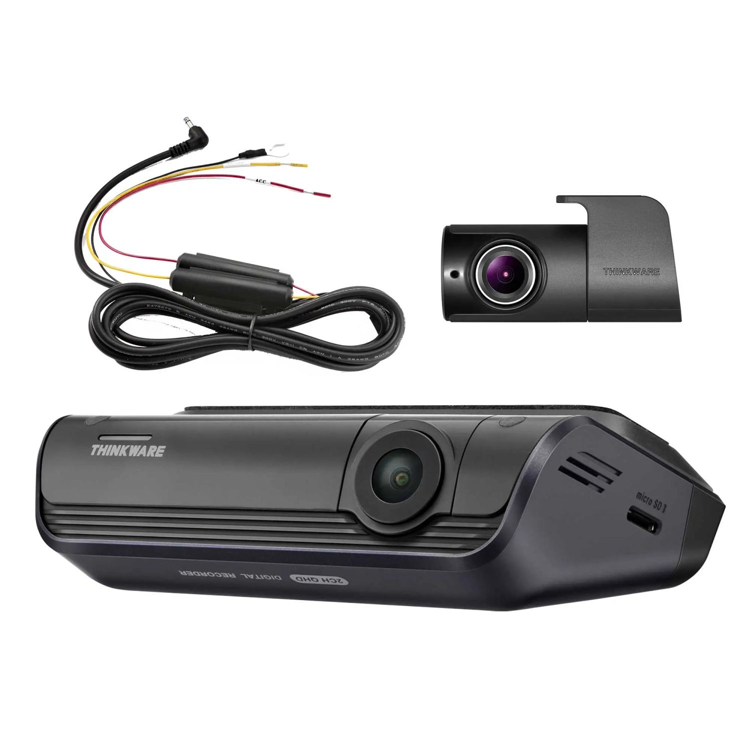 Remis à neuf - Caméra de tableau de bord QHD 2K T1 de Thinkware | 2K, Wi-Fi, GPS, ADAS, mode stationnement 32&nbsp;Go