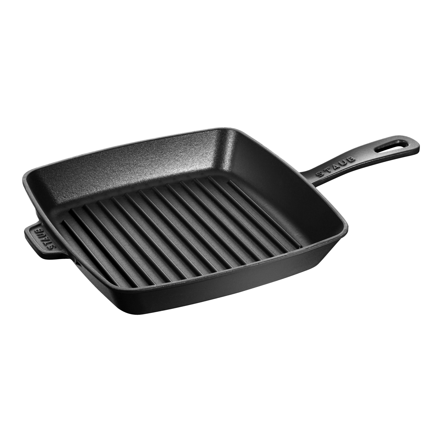 STAUB Grill Pans 26 cm Cast Iron Square American Grill, Black