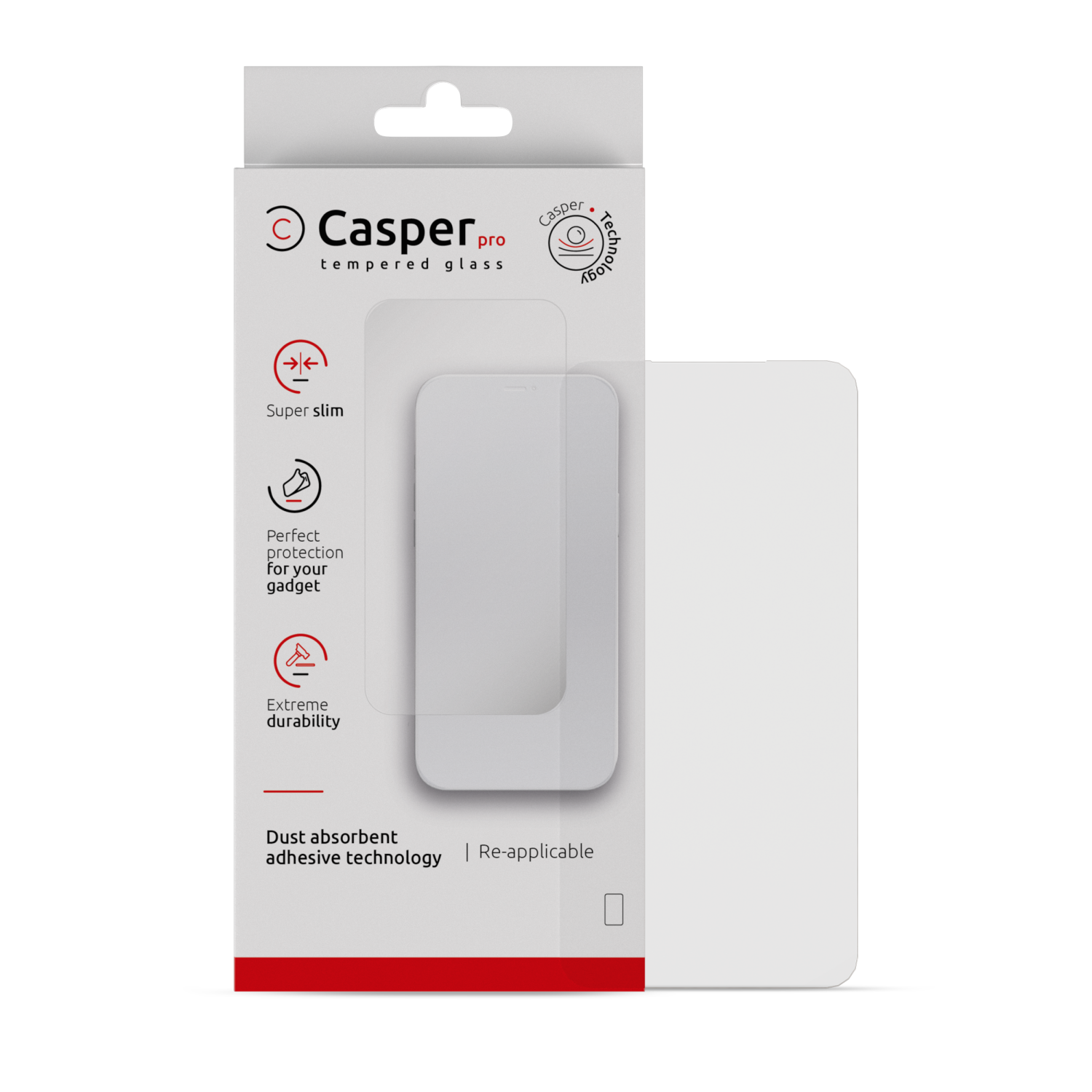 Replacement Casper Pro Tempered Glass Compatible For Samsung Galaxy A15 (Case Friendly) (Retail Pack)