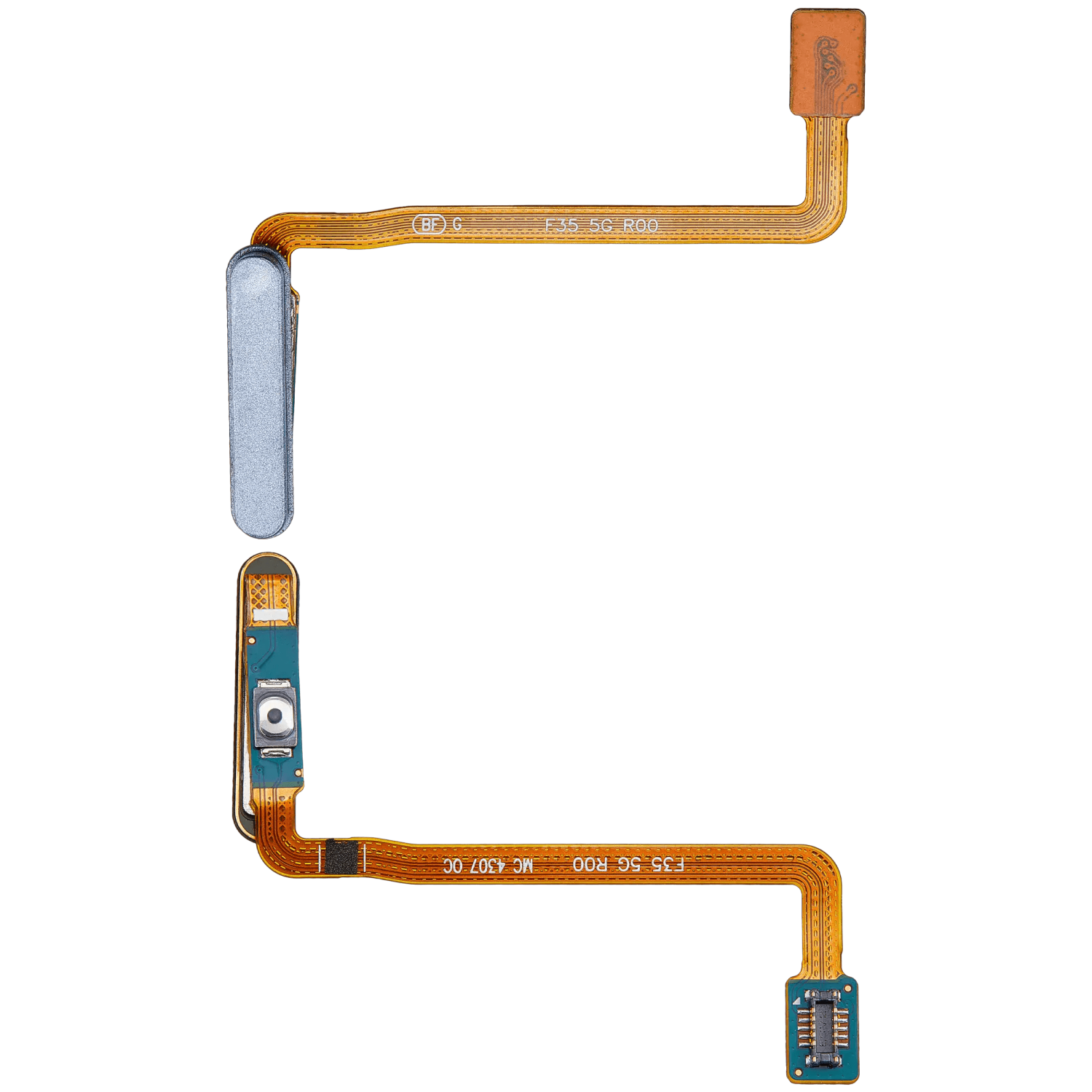 Replacement Fingerprint Reader With Flex Cable Compatible For Samsung Galaxy A25 5G (Premium) (Optimistic Blue)