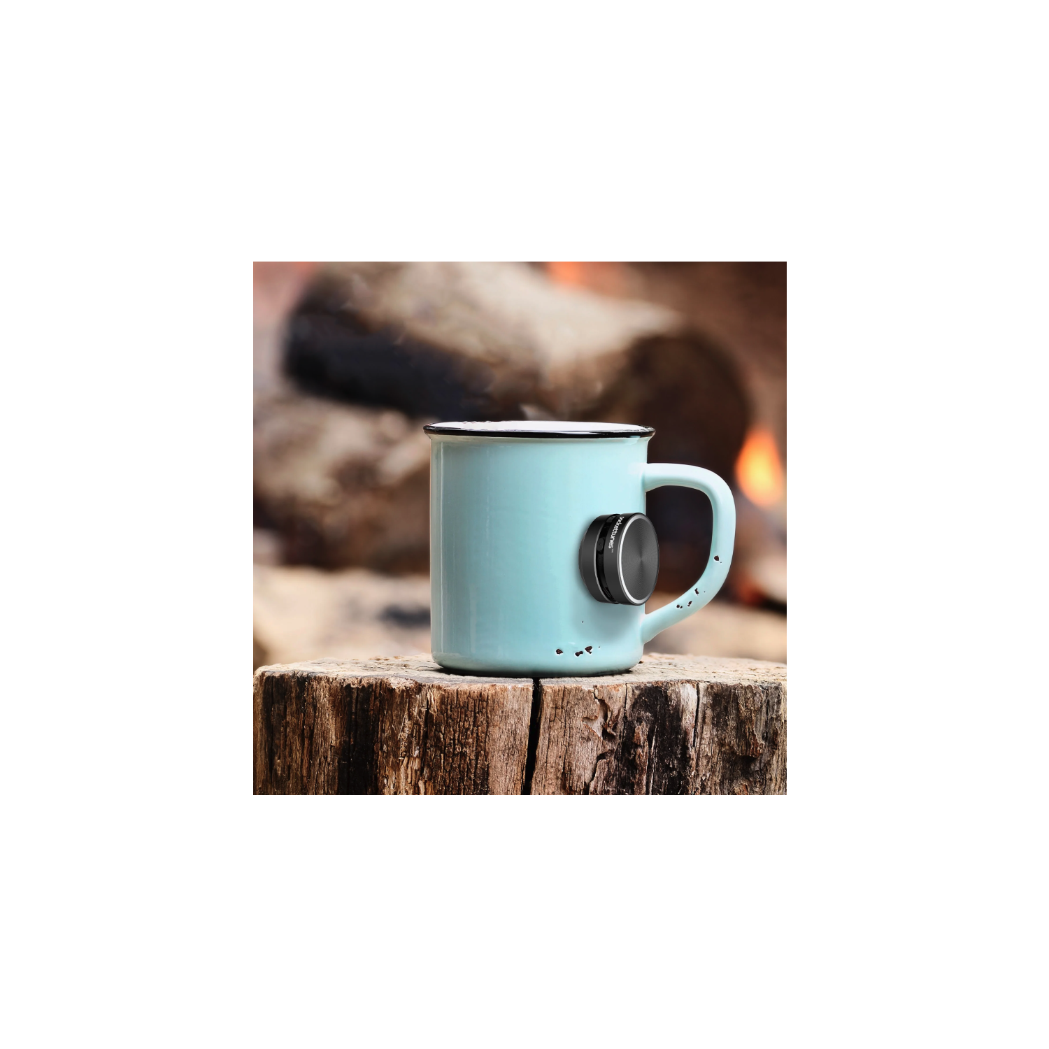 Mini haut-parleurs à conduction osseuse de PocketTunes | Bluetooth sans fil | Transforme les surfaces en haut-parleurs | Compacts et portatifs |